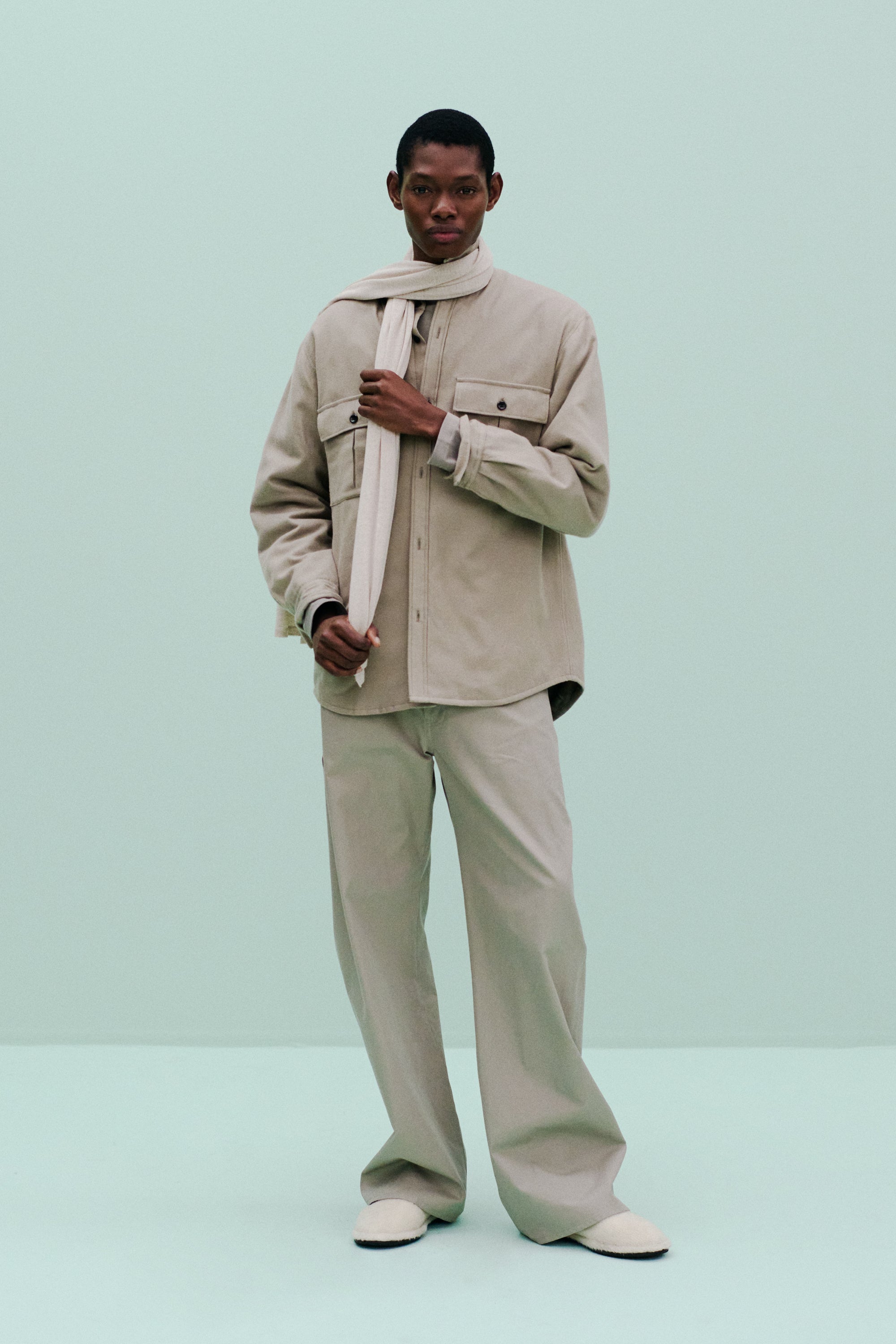 AS52-057 レーヨン/コットン/シルクフランネル パディングL/Sシャツ