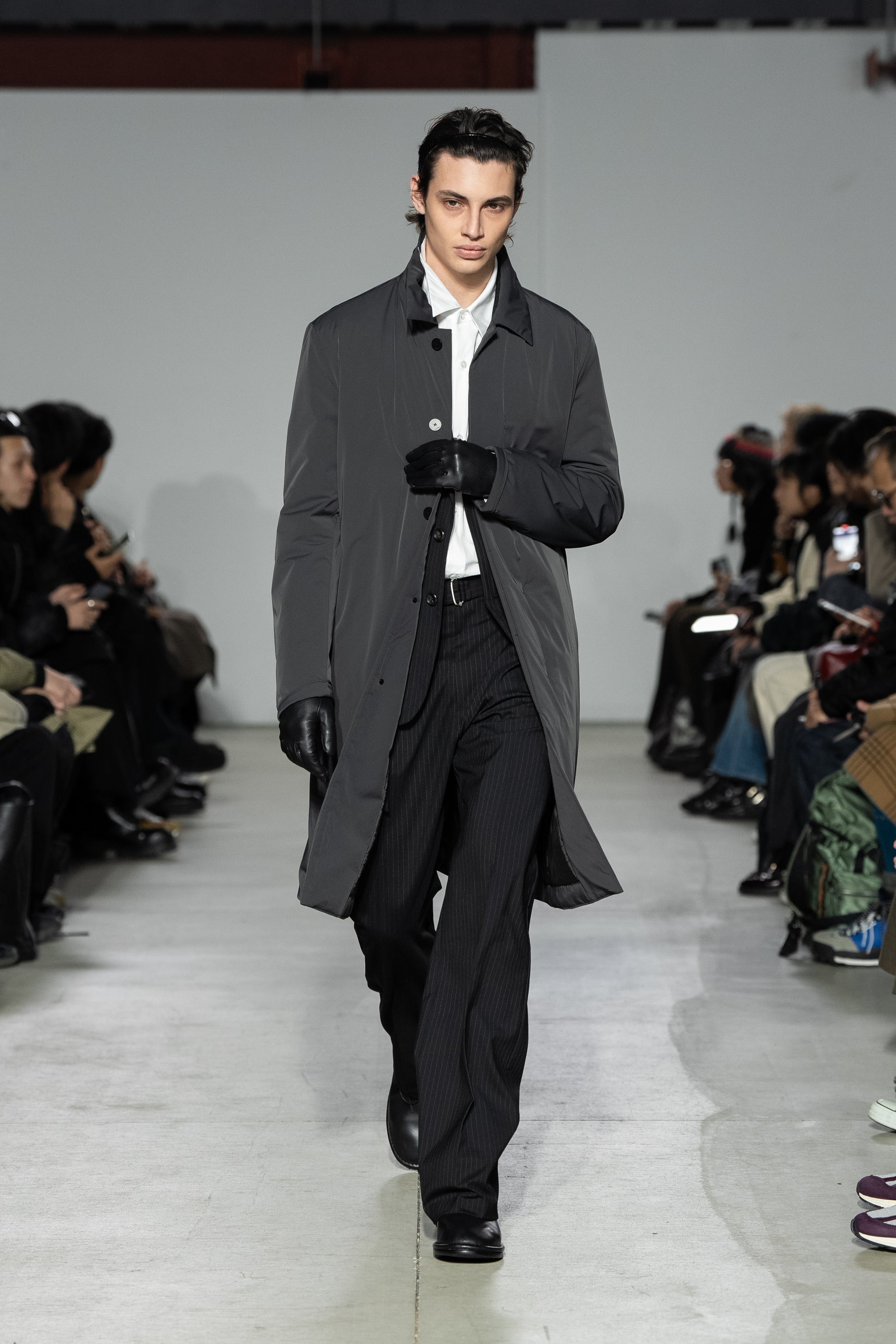 AC52-040 ナイロン2レイヤーストレッチ パディングバルマカーンコート