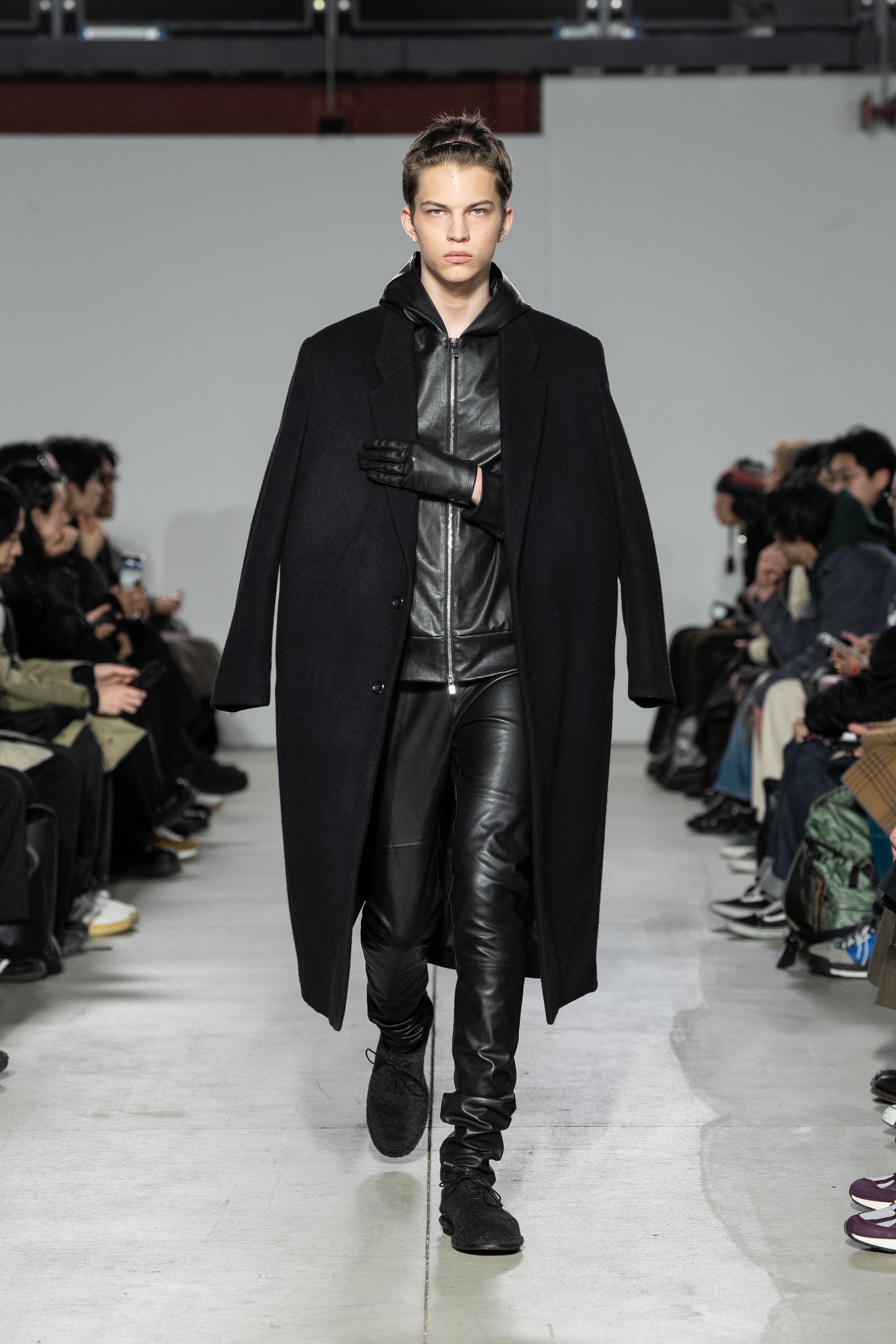 AC52-009 ウールシャギー パディングチェスターコート