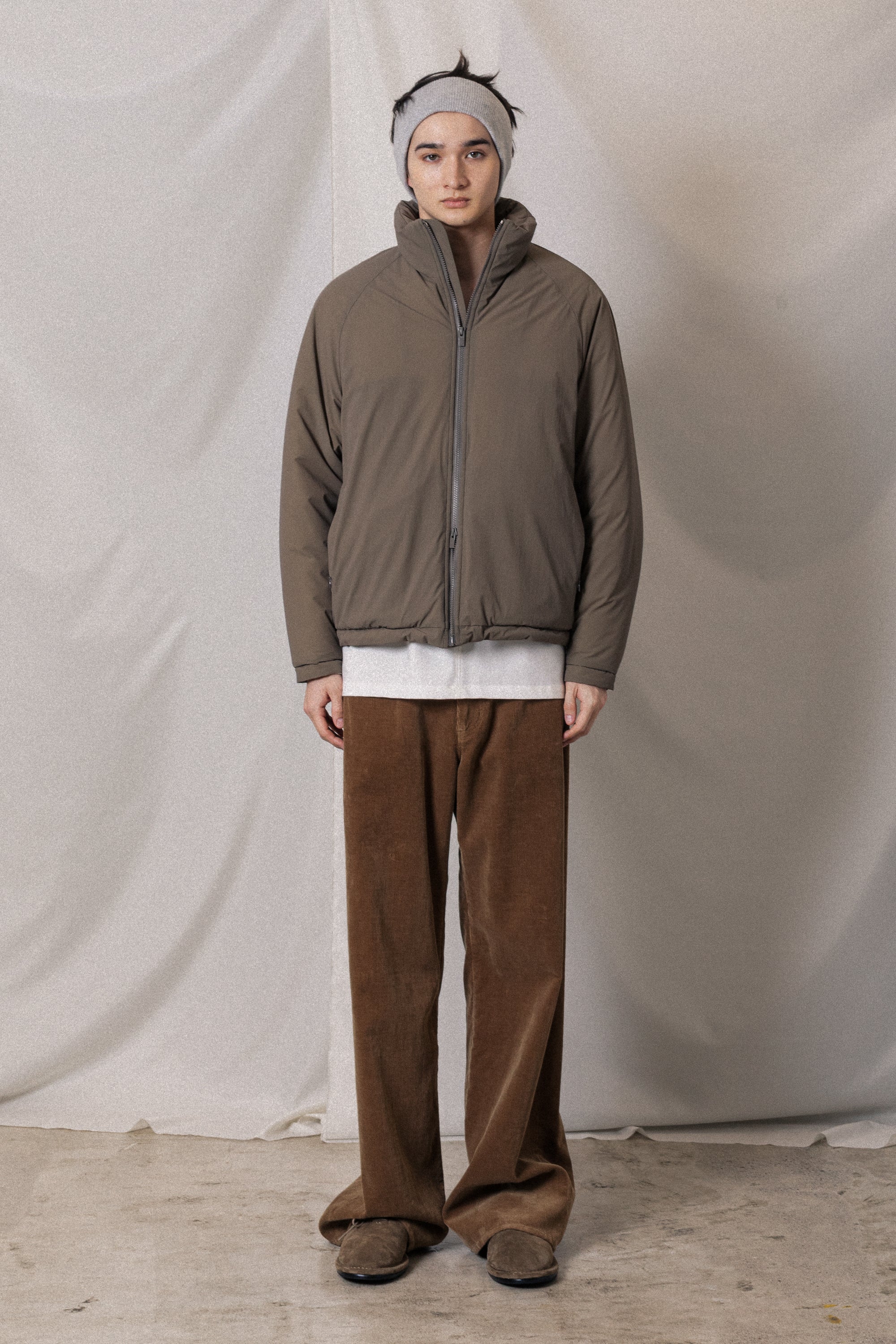 AB52-008 ナイロン2WAYストレッチクロス エクワックスジャケット