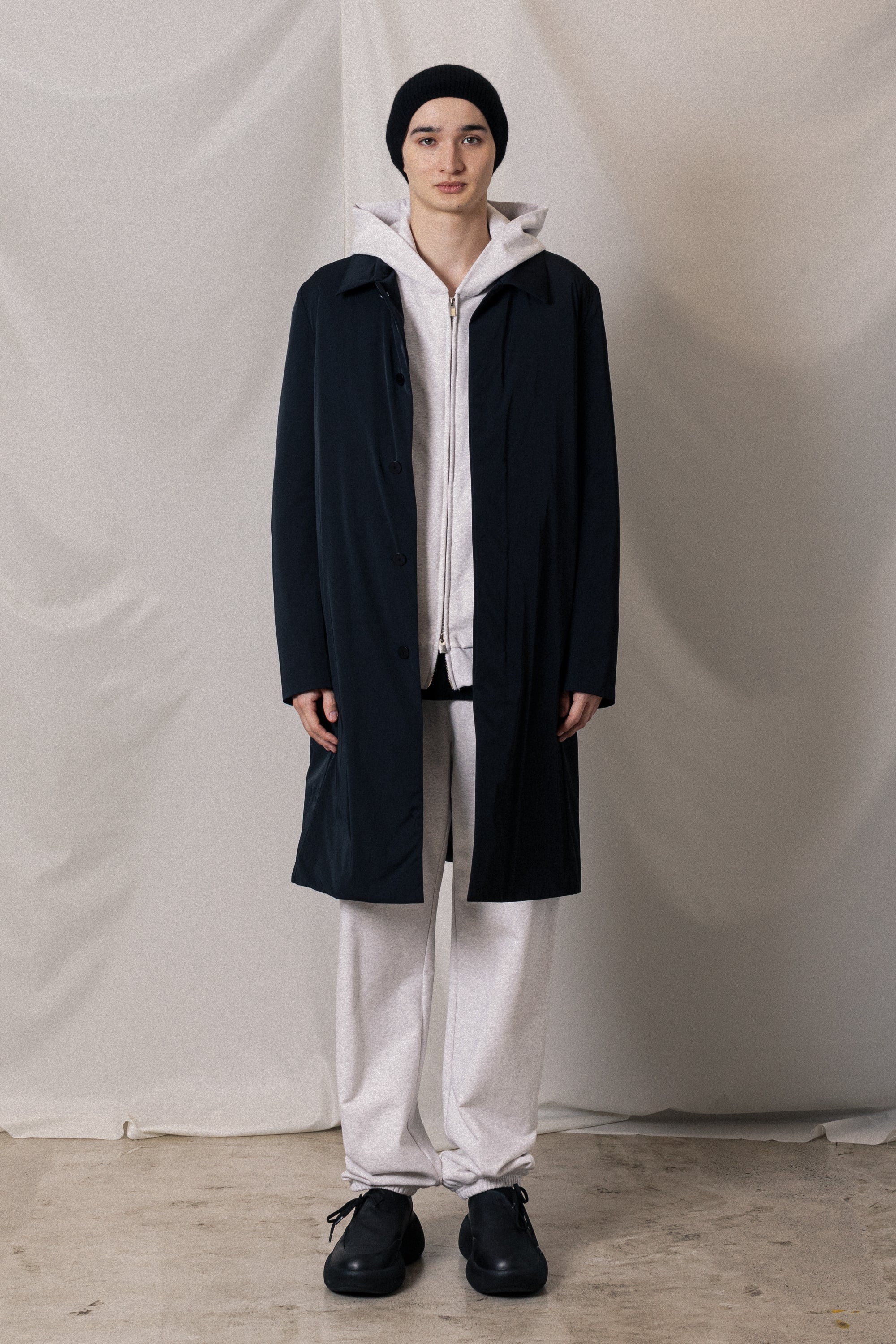 AC52-040 ナイロン2レイヤーストレッチ パディングバルマカーンコート