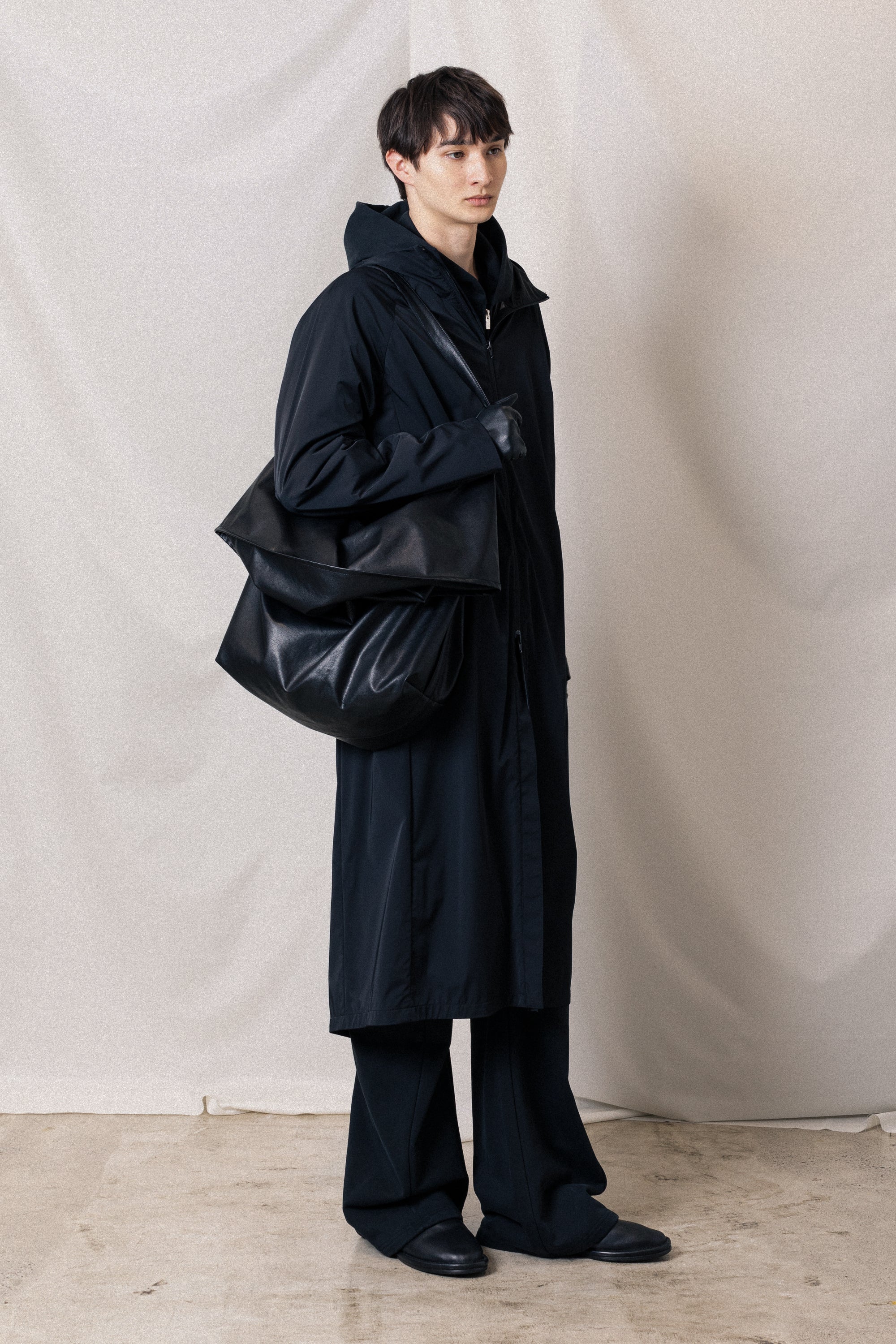 AC52-042 ナイロン2レイヤーストレッチ ライトフードコート