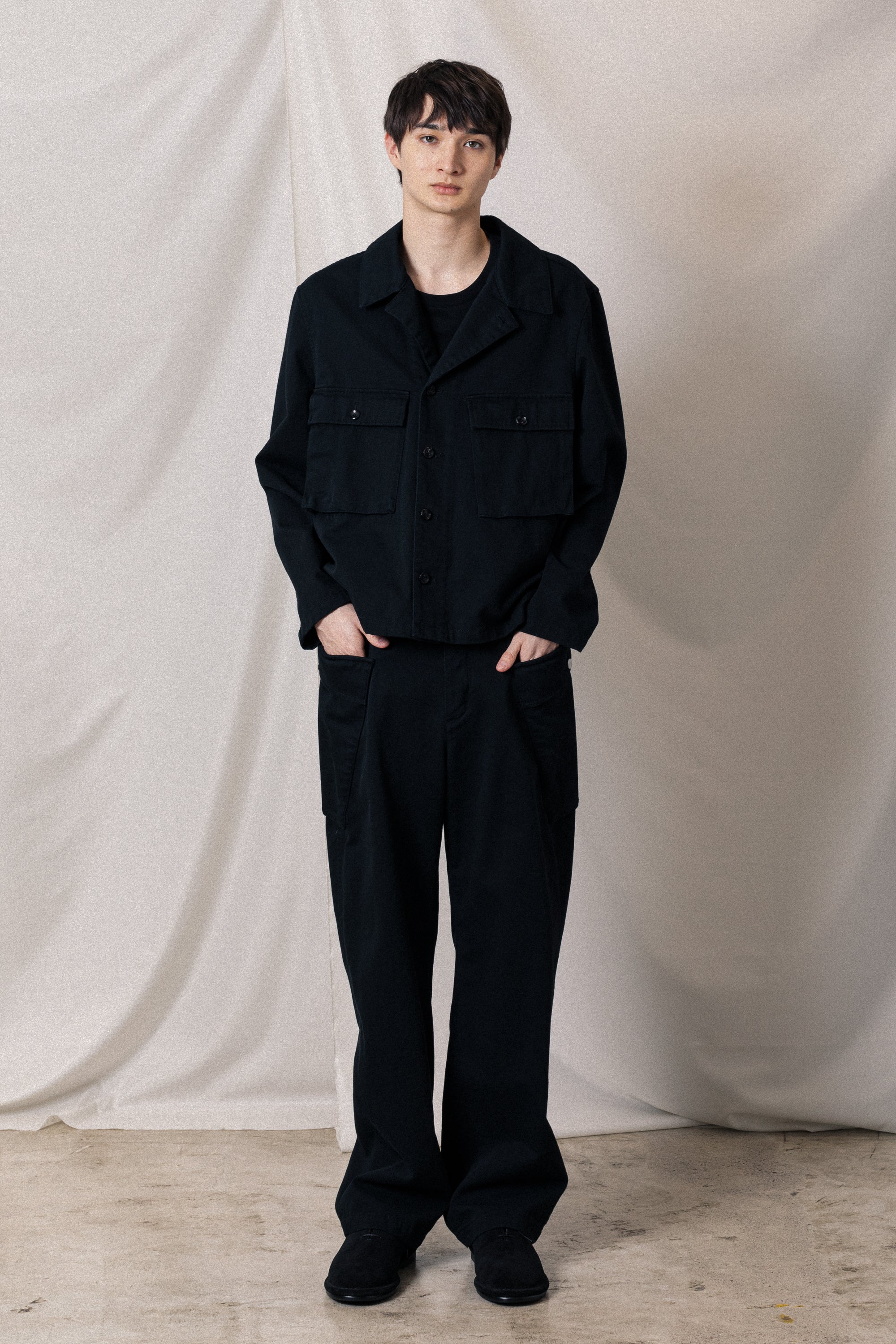 AB52-028 ウールアルパカボア ジップアップブルゾン