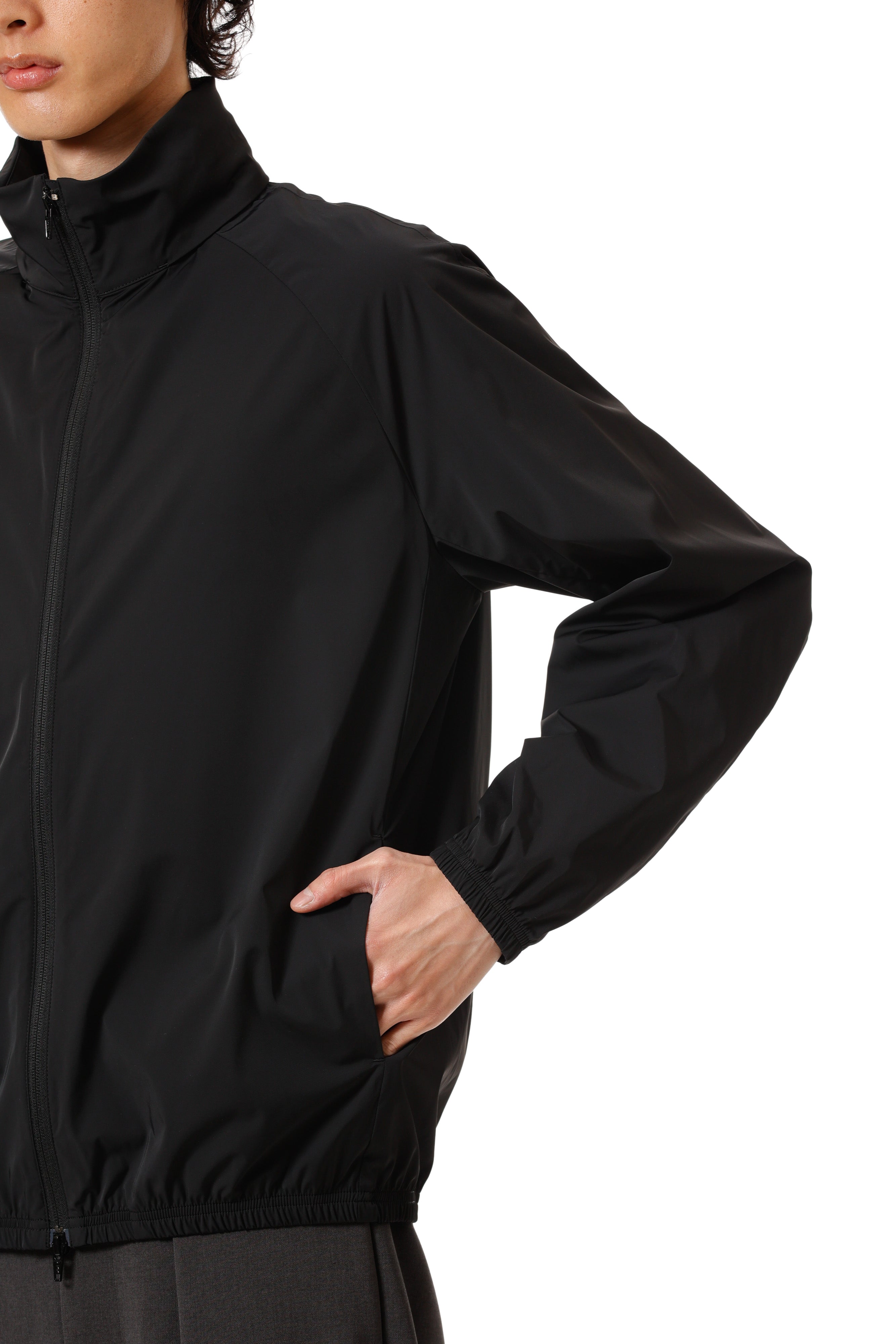 AB52-041 ナイロン2レイヤーストレッチ ライトブルゾン