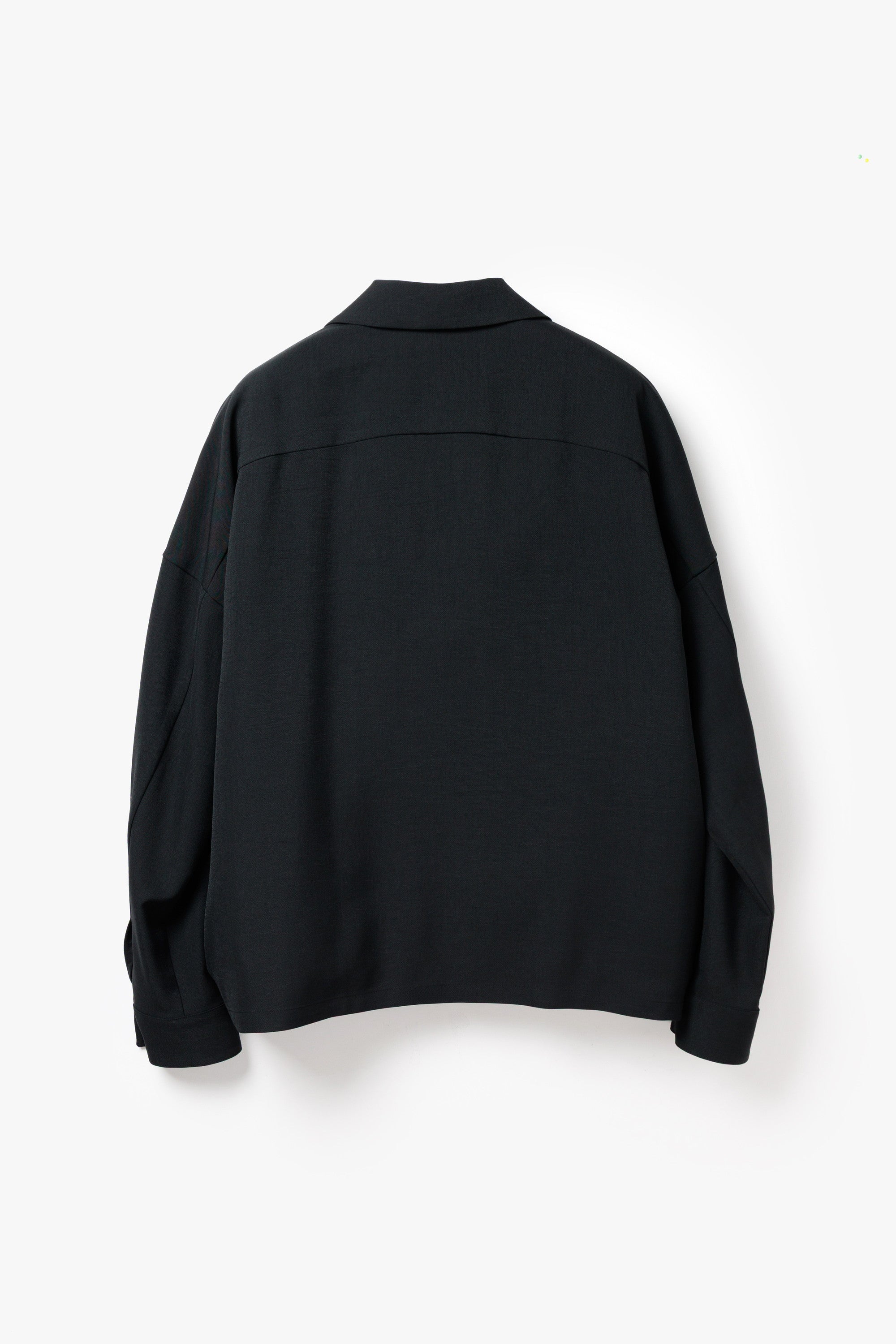 ポリエステルライトトロ オーバーサイズシャツブルゾン〔AB61-100〕