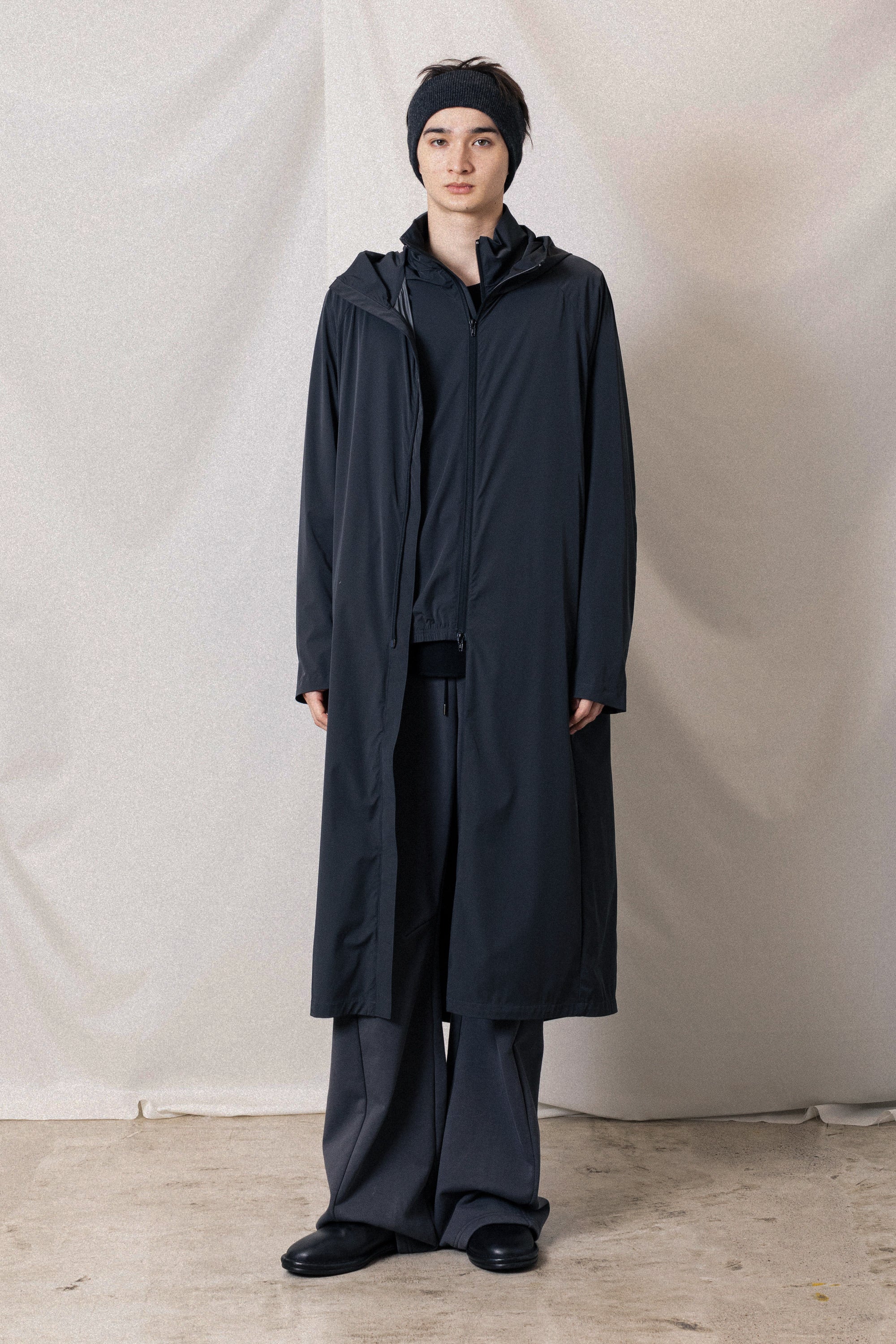 AB52-041 ナイロン2レイヤーストレッチ ライトブルゾン