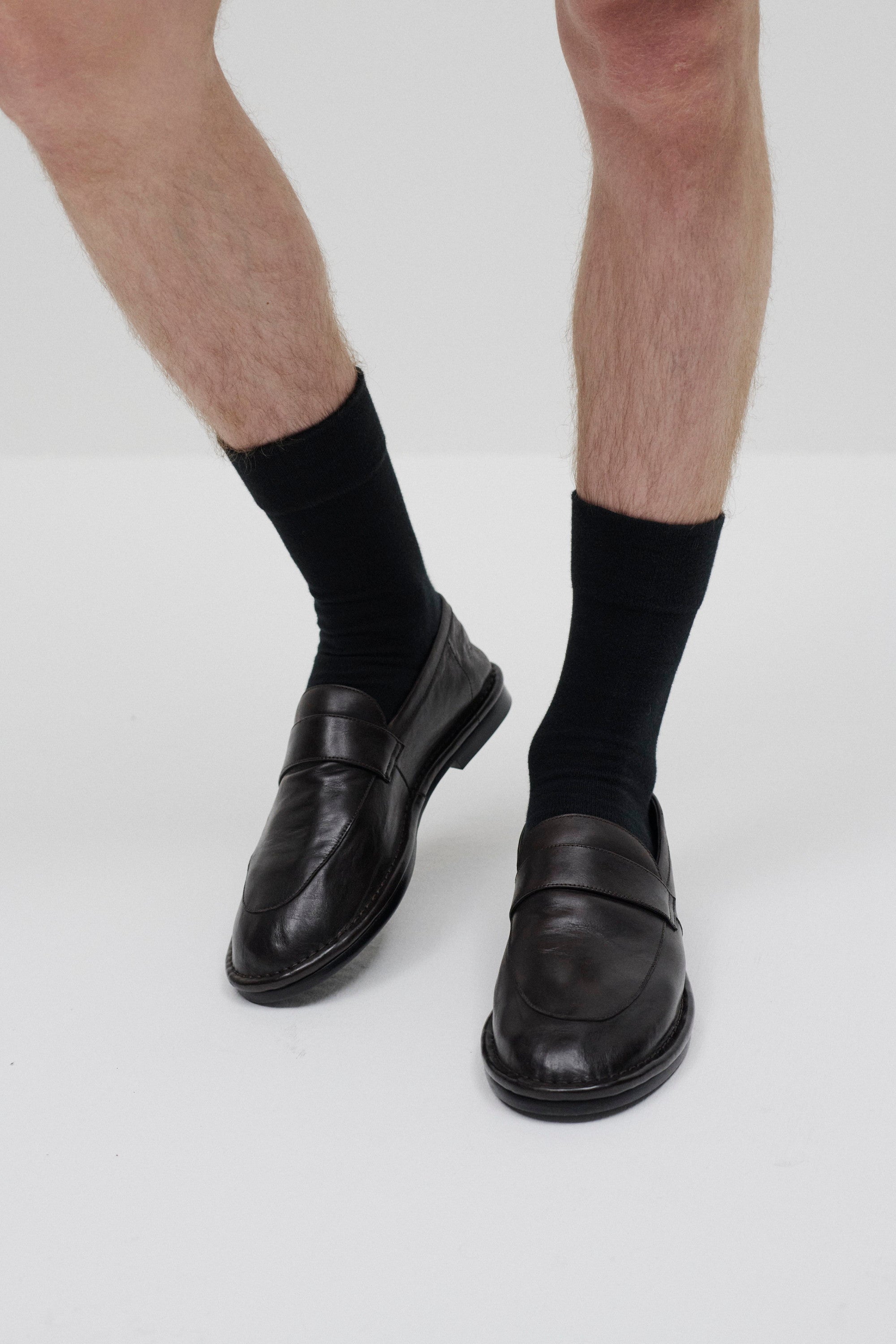 スムースレザー ローファー