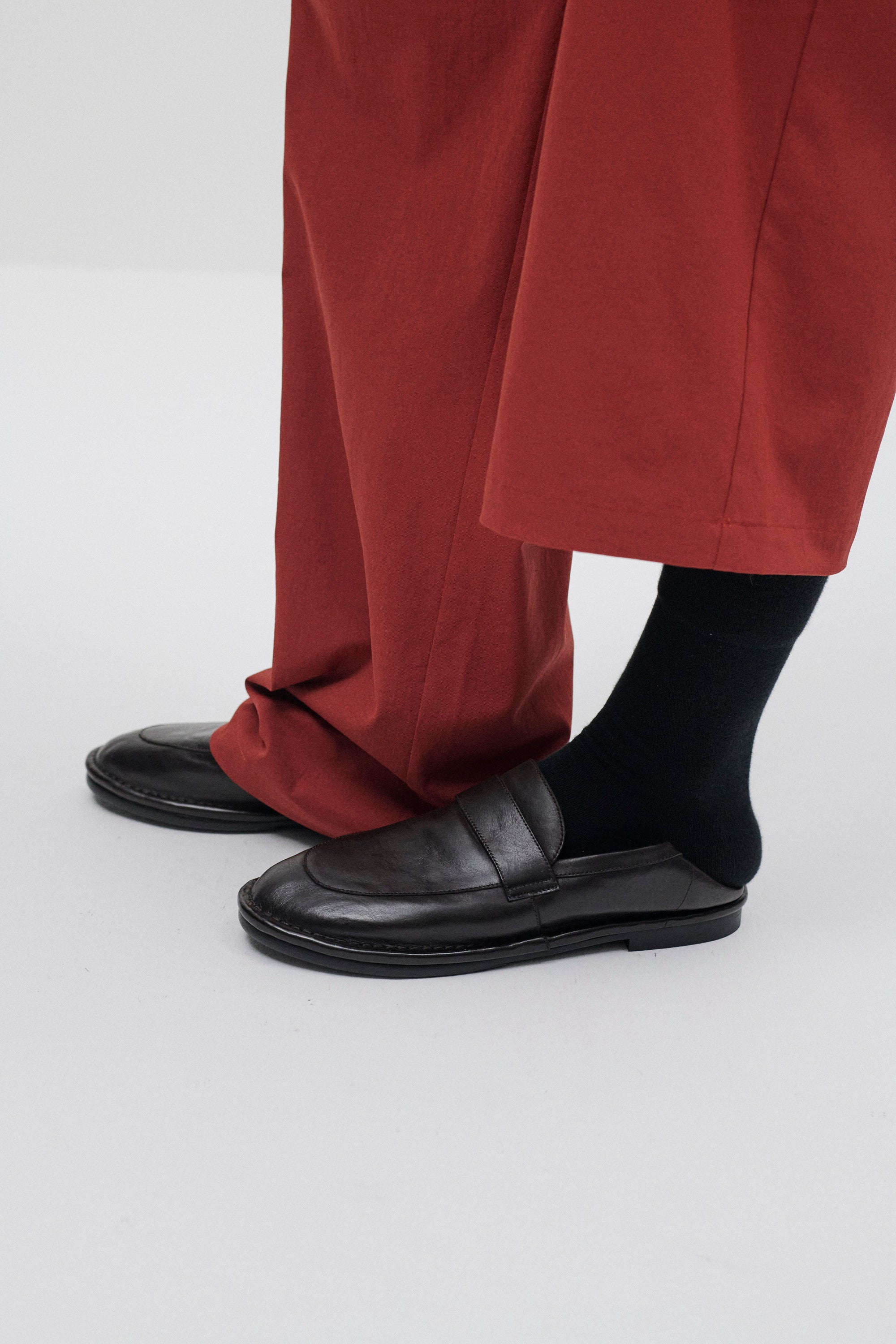 スムースレザー ローファー