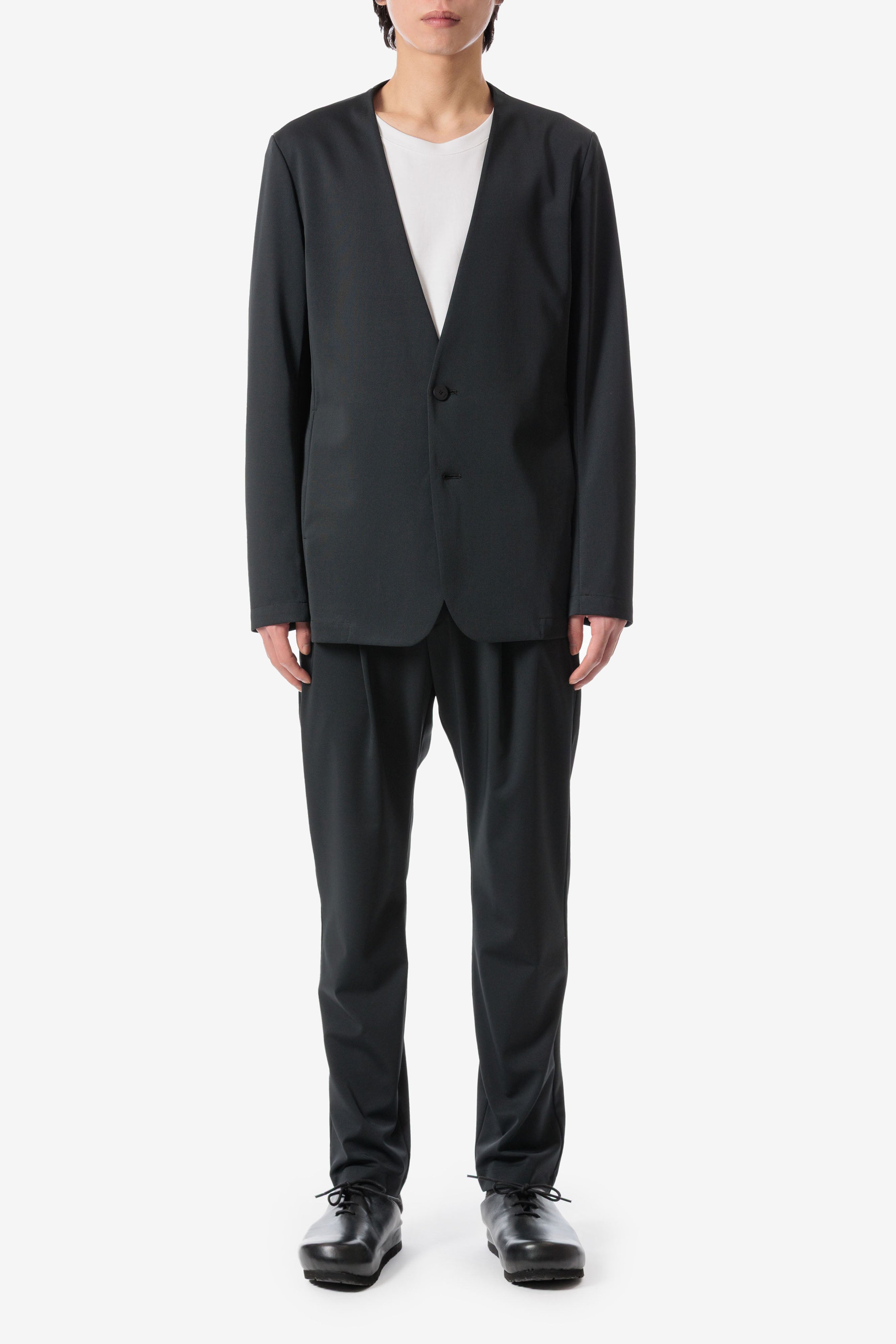 ルカマットツイスト ノーカラージャケット