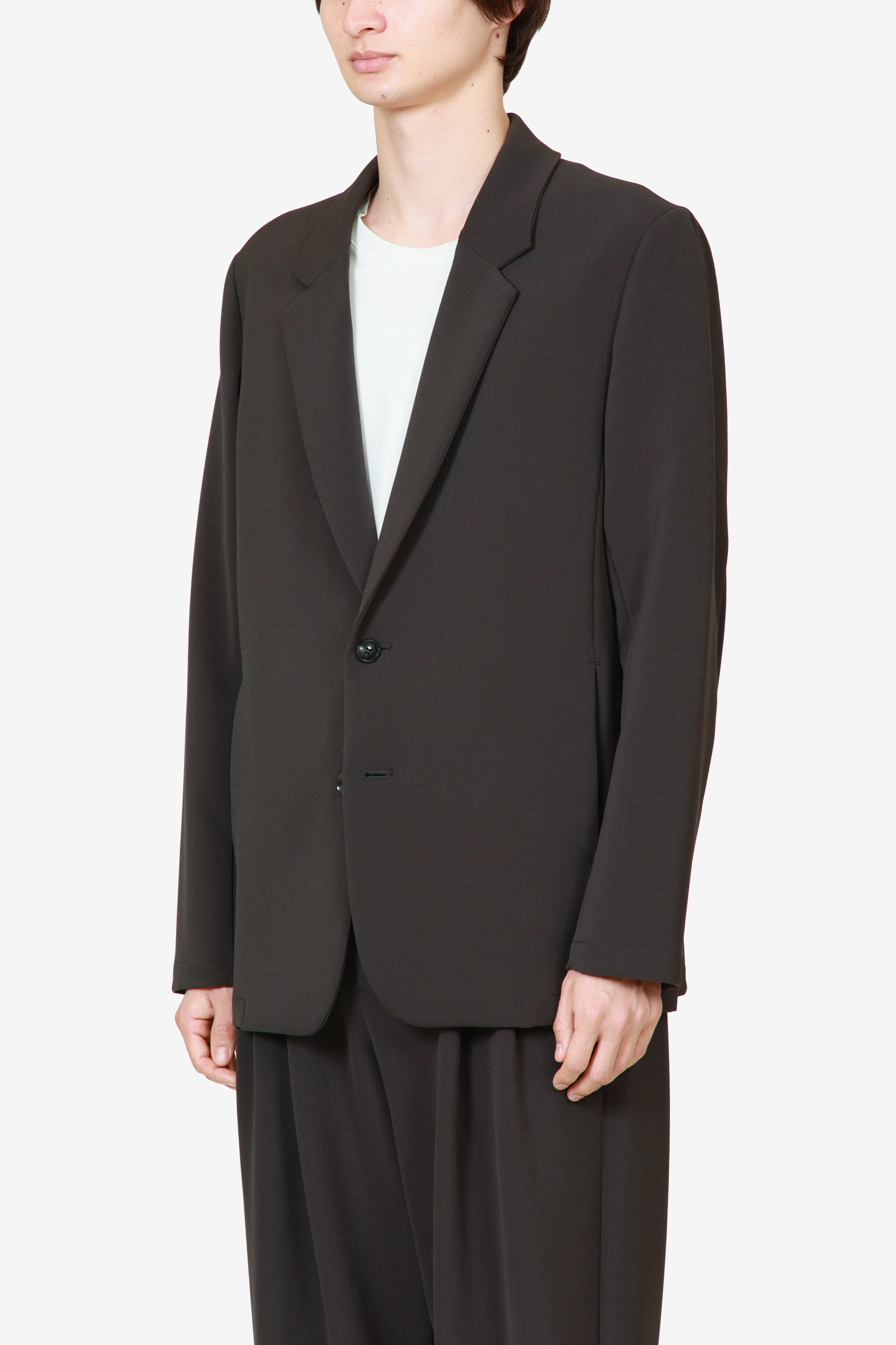 AG52-077 ポリエステルストレッチダブルクロス 2Bジャケット