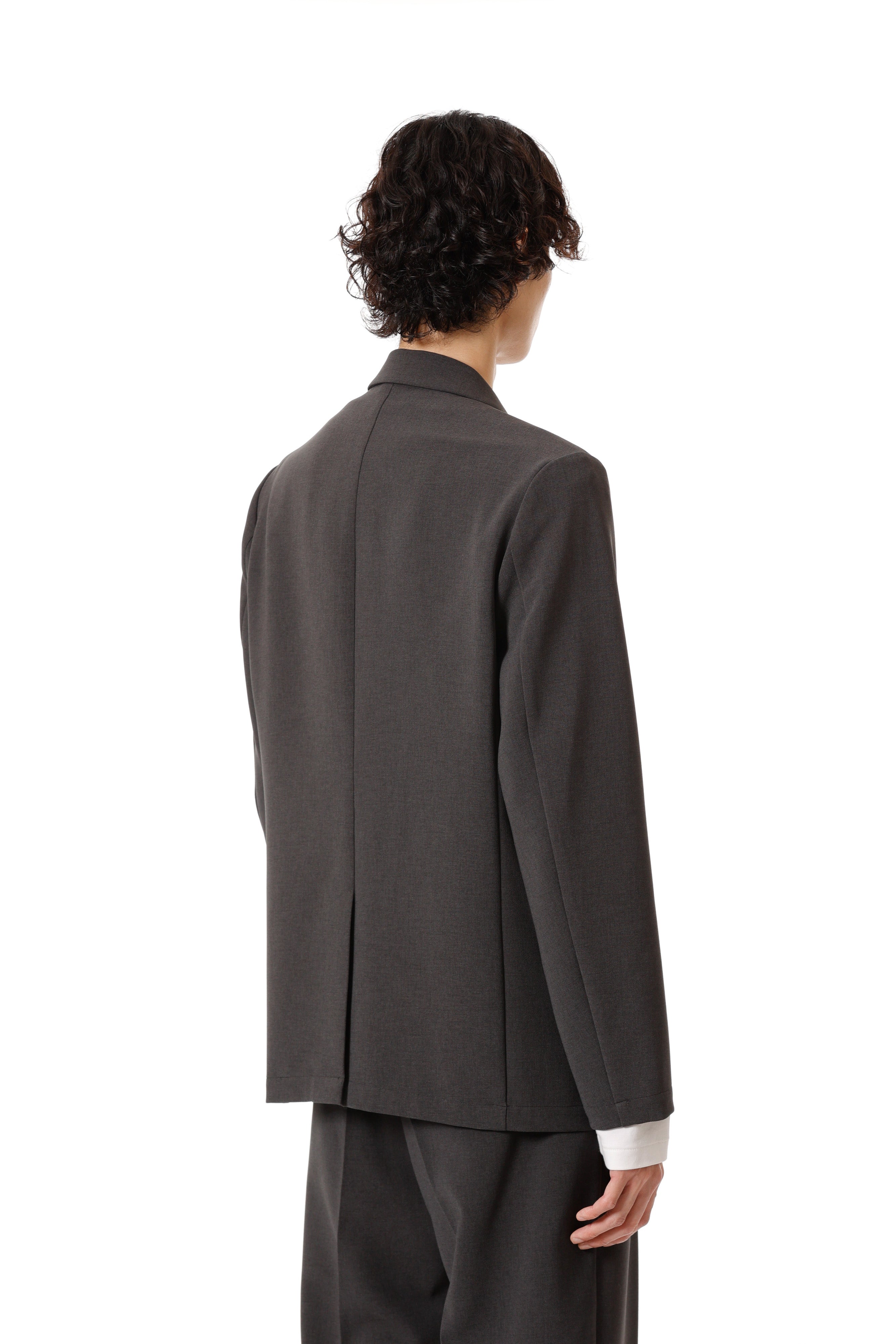 AG52-077 ポリエステルストレッチダブルクロス 2Bジャケット