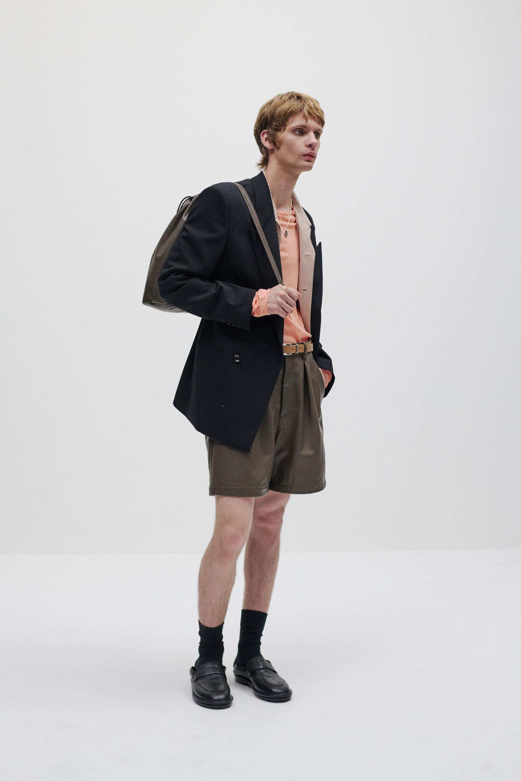 ハイツイストウールギャバジンキャンバス ダブルブレステッドジャケット