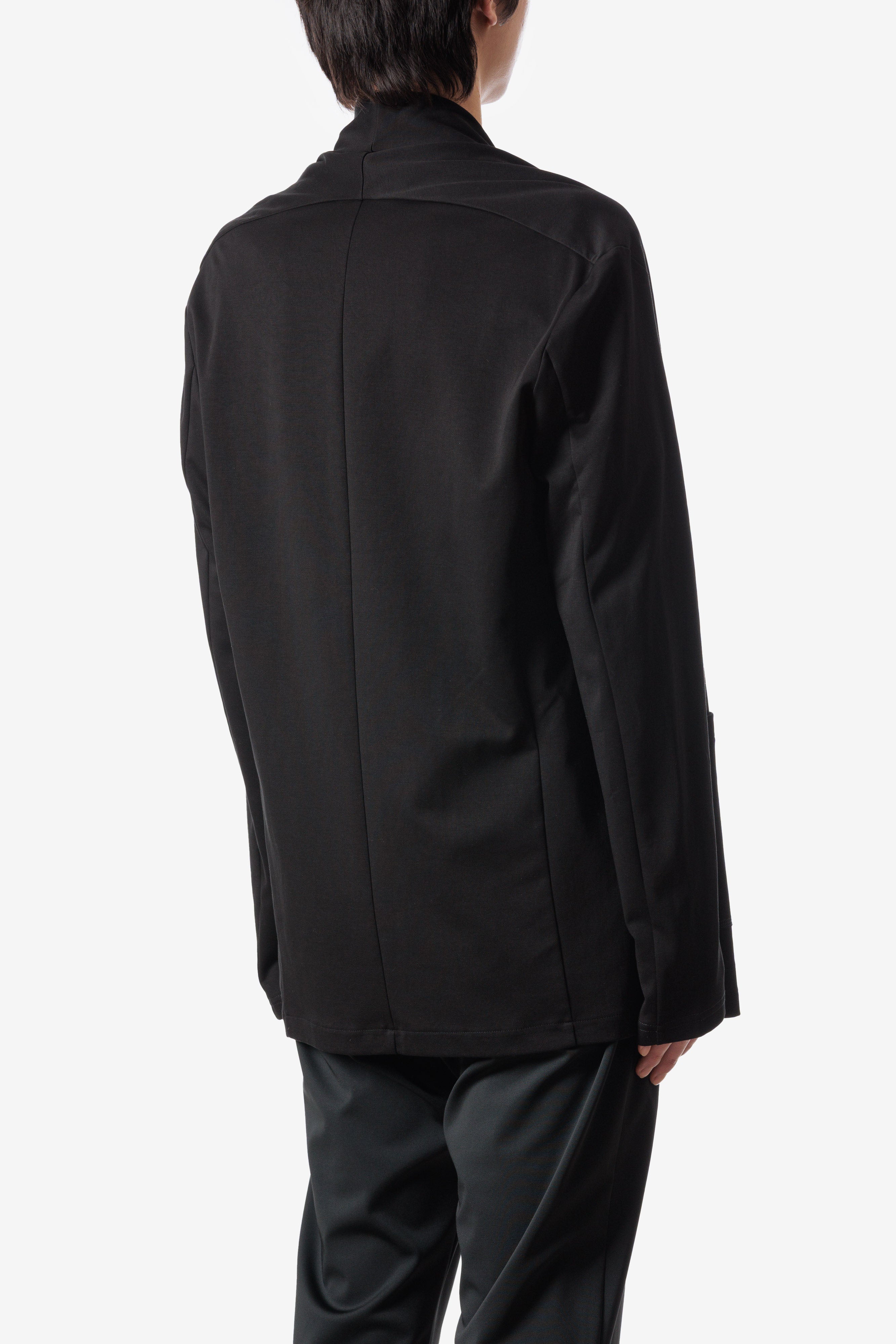 コットンダブルフェイス ストールカーディガン