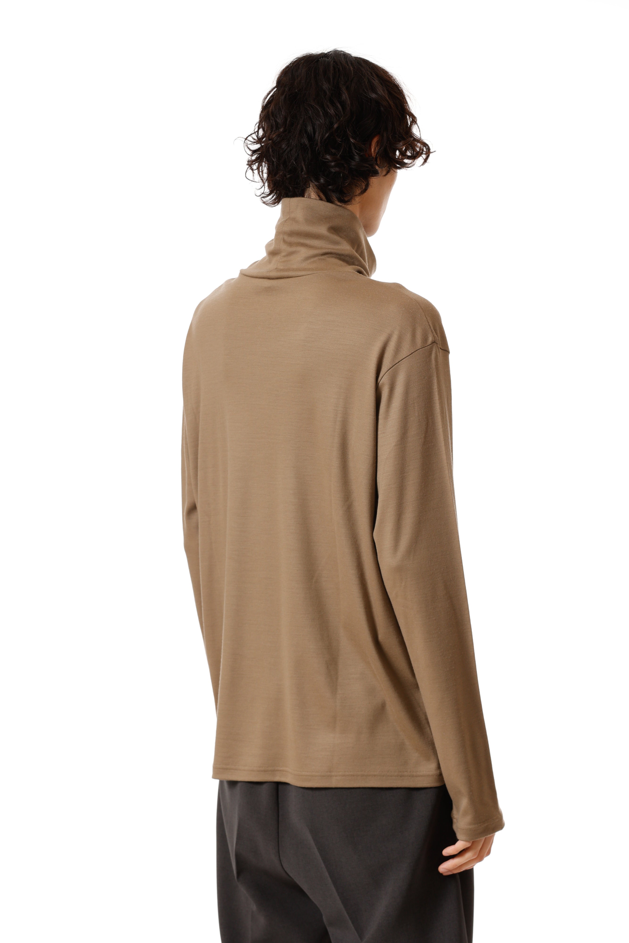 AJ52-048 ウールスムース ハイネックタートルL/S カットソー