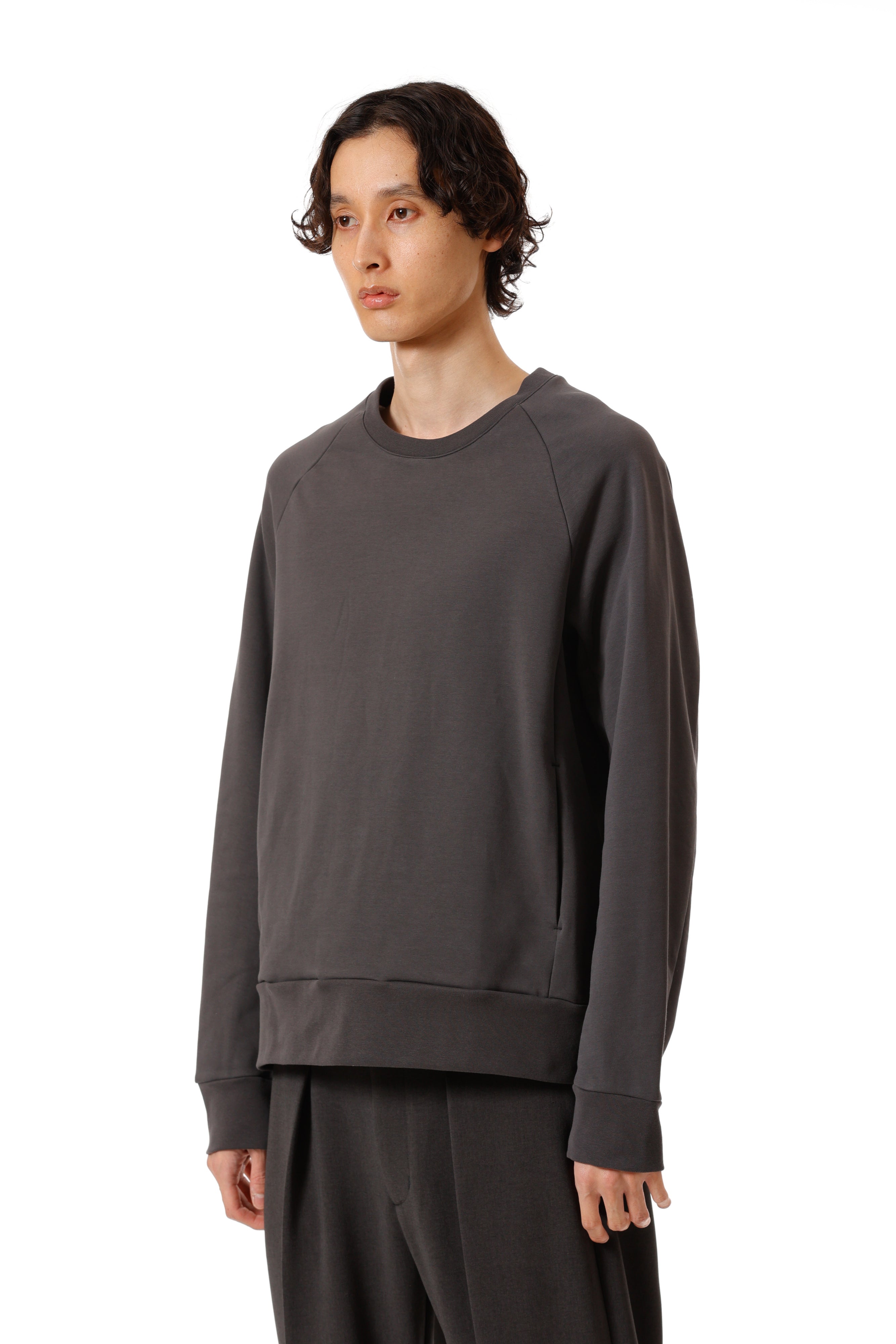 AJ52-052 コットンストレッチテリー プルオーバー