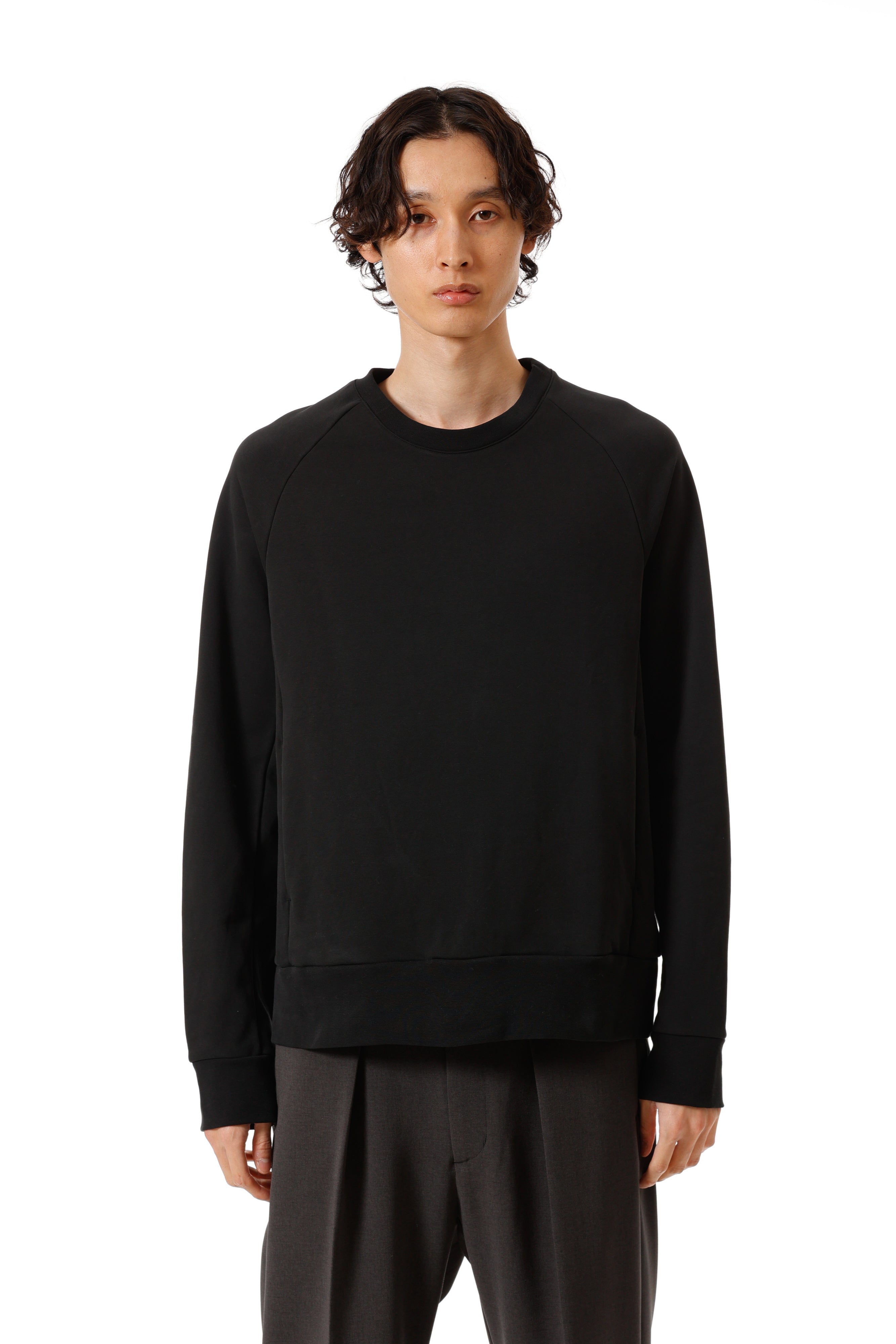 AJ52-052 コットンストレッチテリー プルオーバー