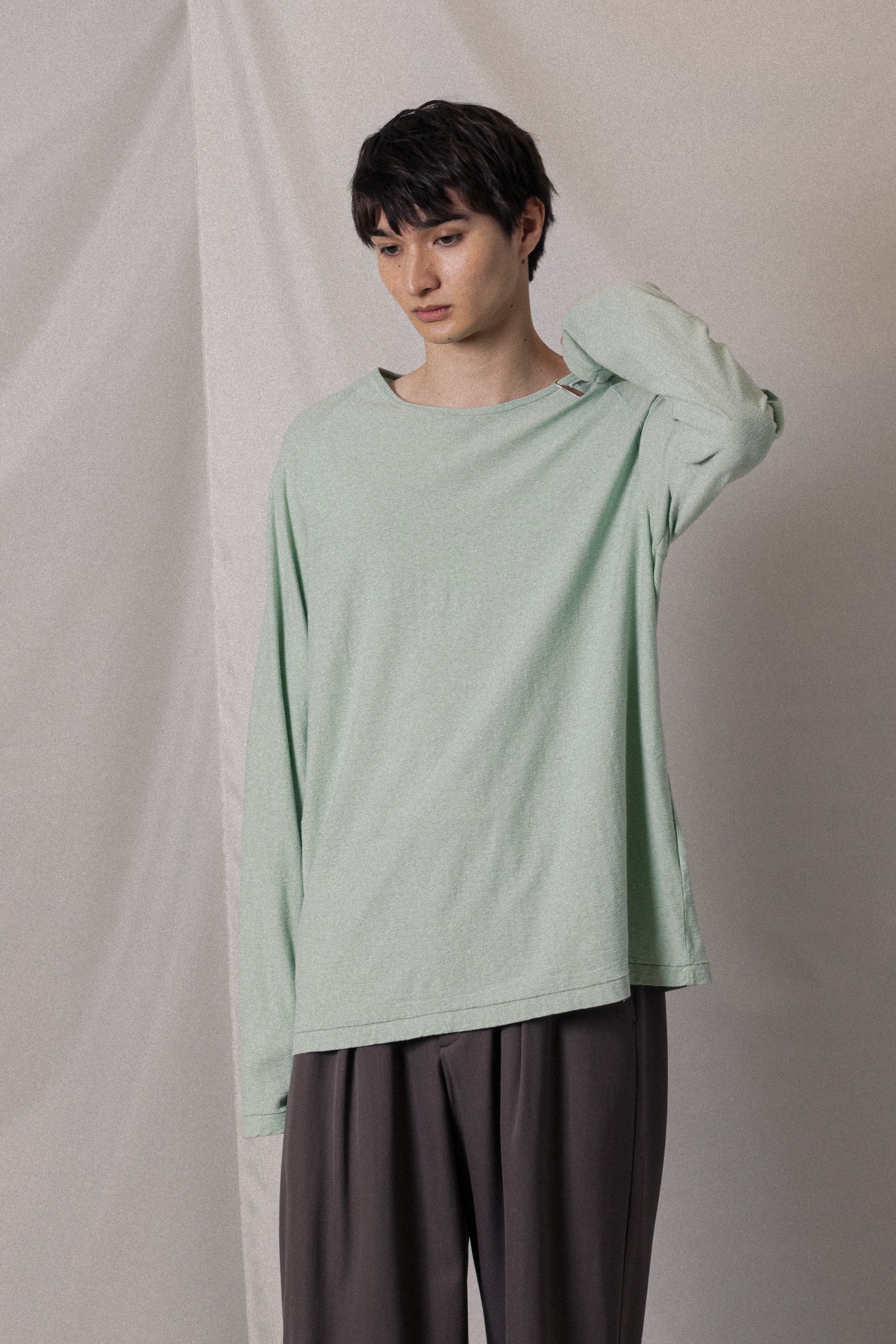 AJ52-069 ラフィージャージー ラグランスリーブTシャツL/S