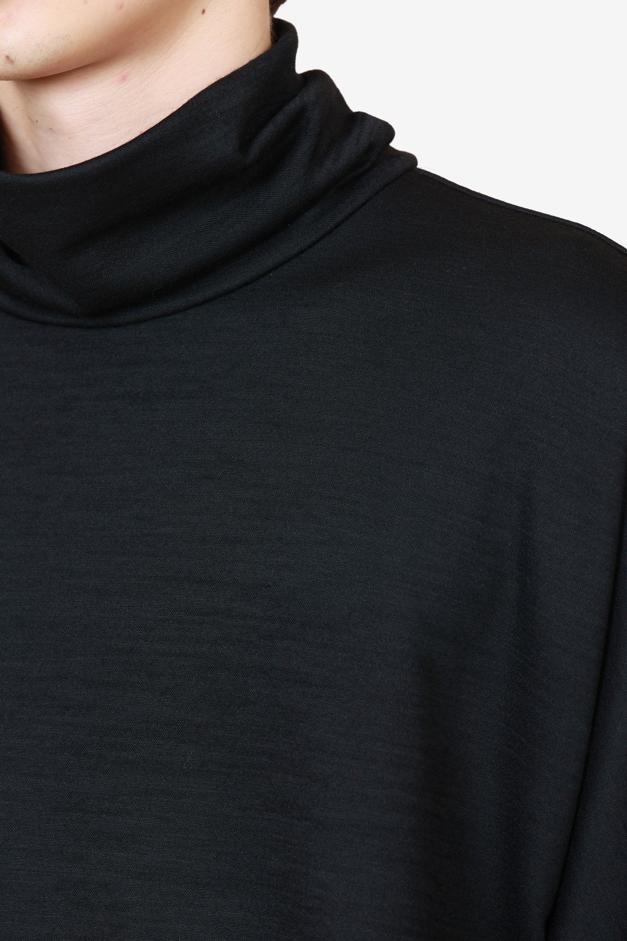 限定商品 AJ52-114 ウール/ナイロンスムース ハイネックカットソーL/S