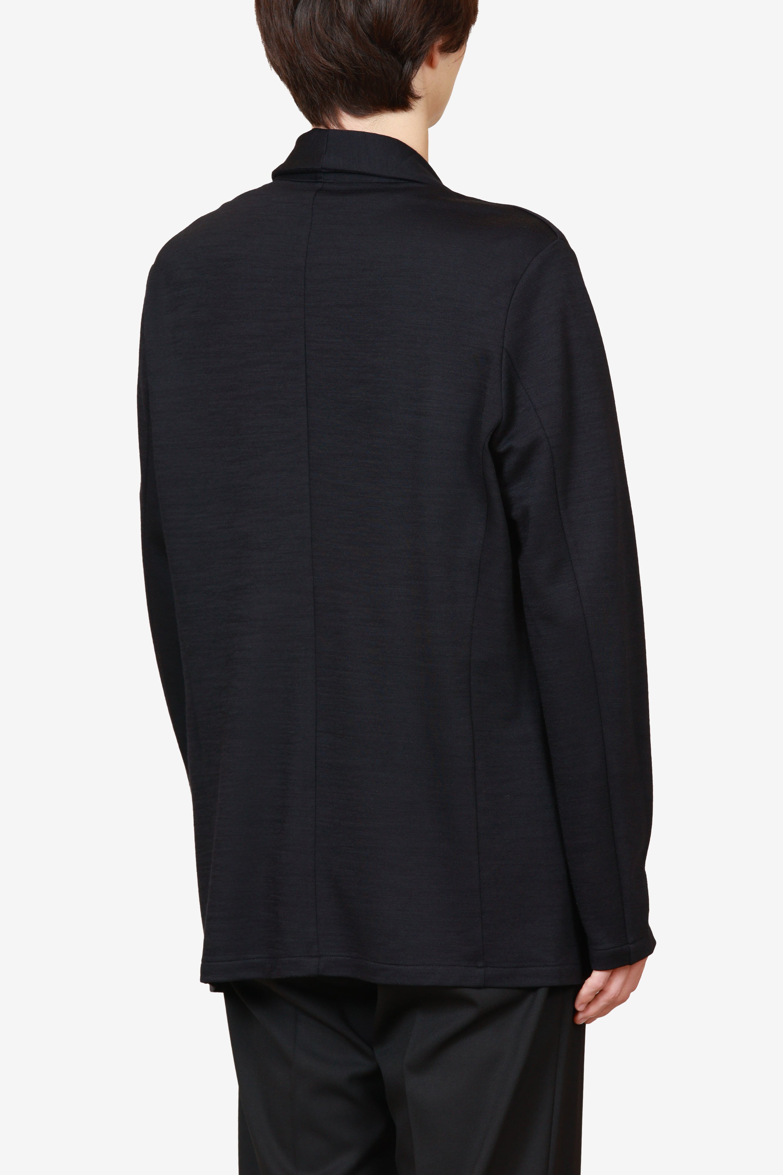 限定商品 AJ52-115 ウール/ナイロンスムース ストールカラージャケット