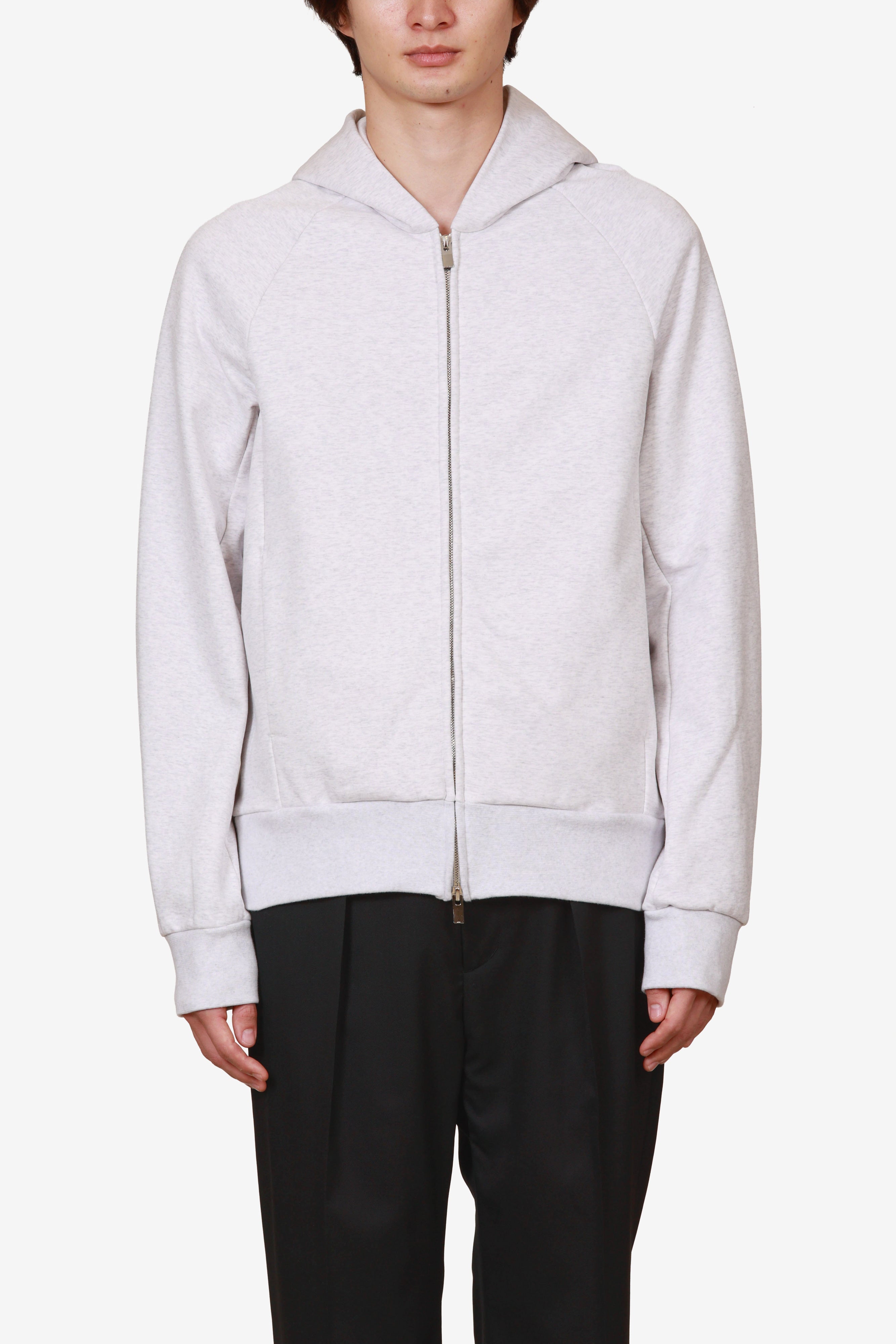 限定商品 AJ52-116 コットンストレッチテリー スリムシルエットジップアップフーディ