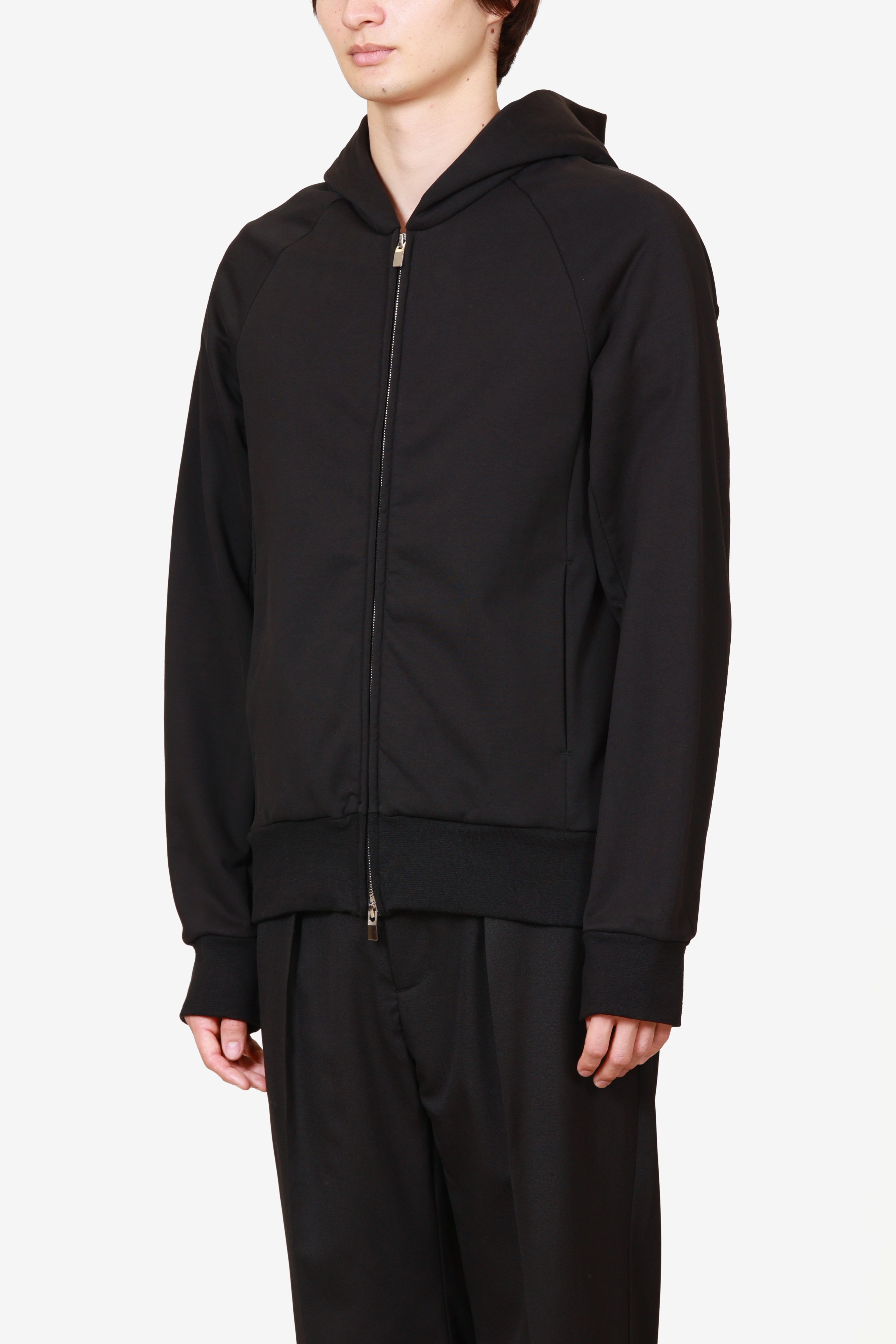 限定商品 AJ52-116 コットンストレッチテリー スリムシルエットジップアップフーディ