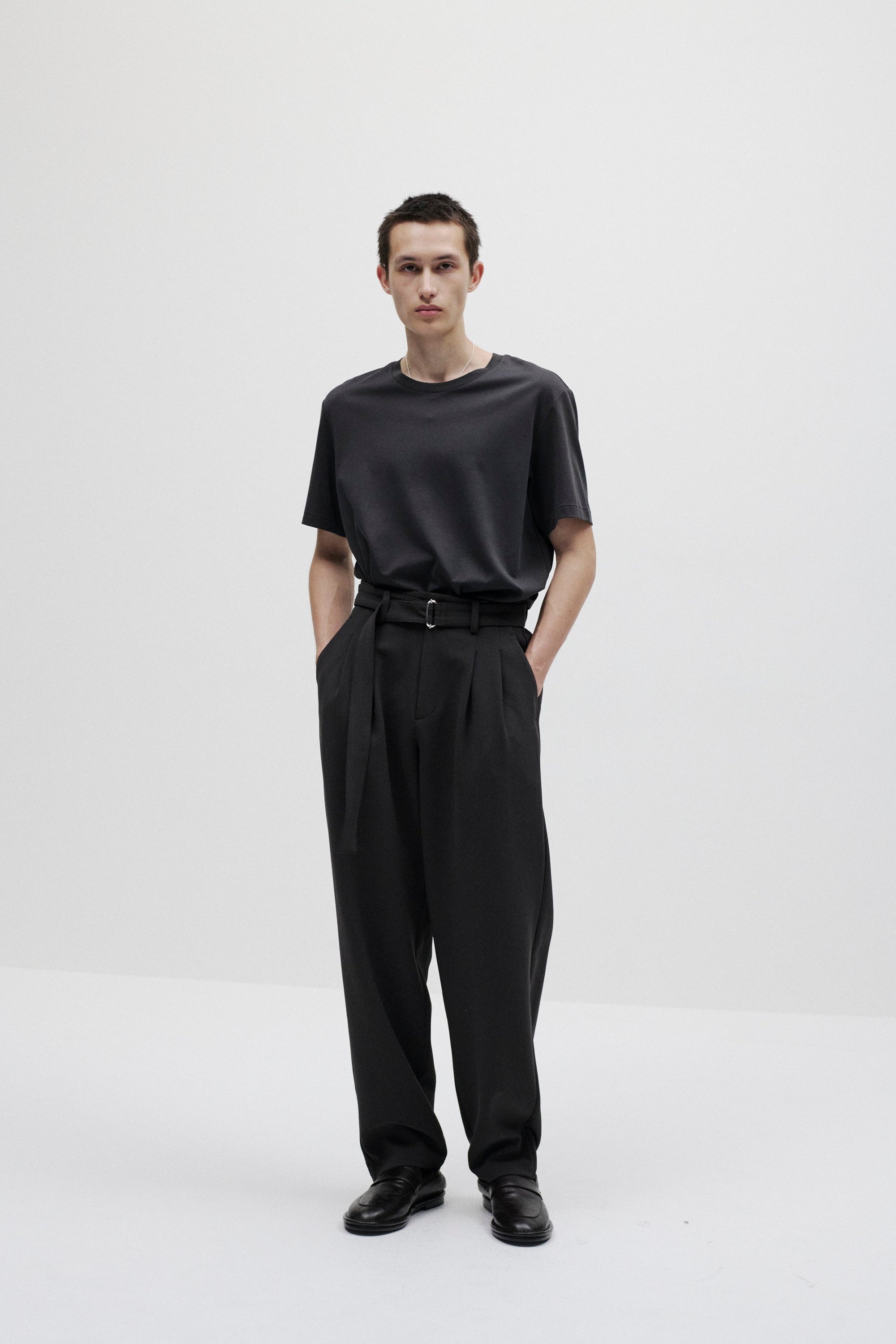 コットンダブルフェイス スリムフィットS/S Tシャツ