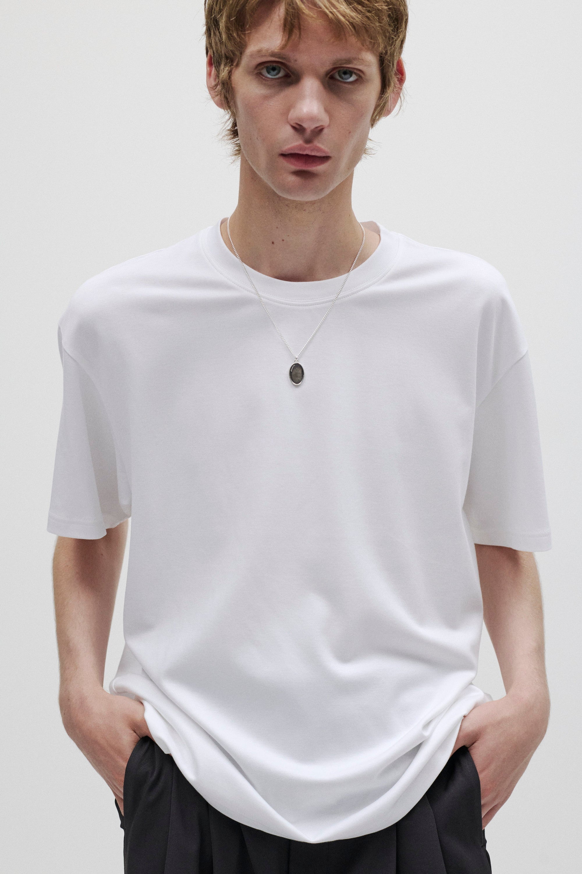 コットンダブルフェイス オーバーサイズS/S Tシャツ