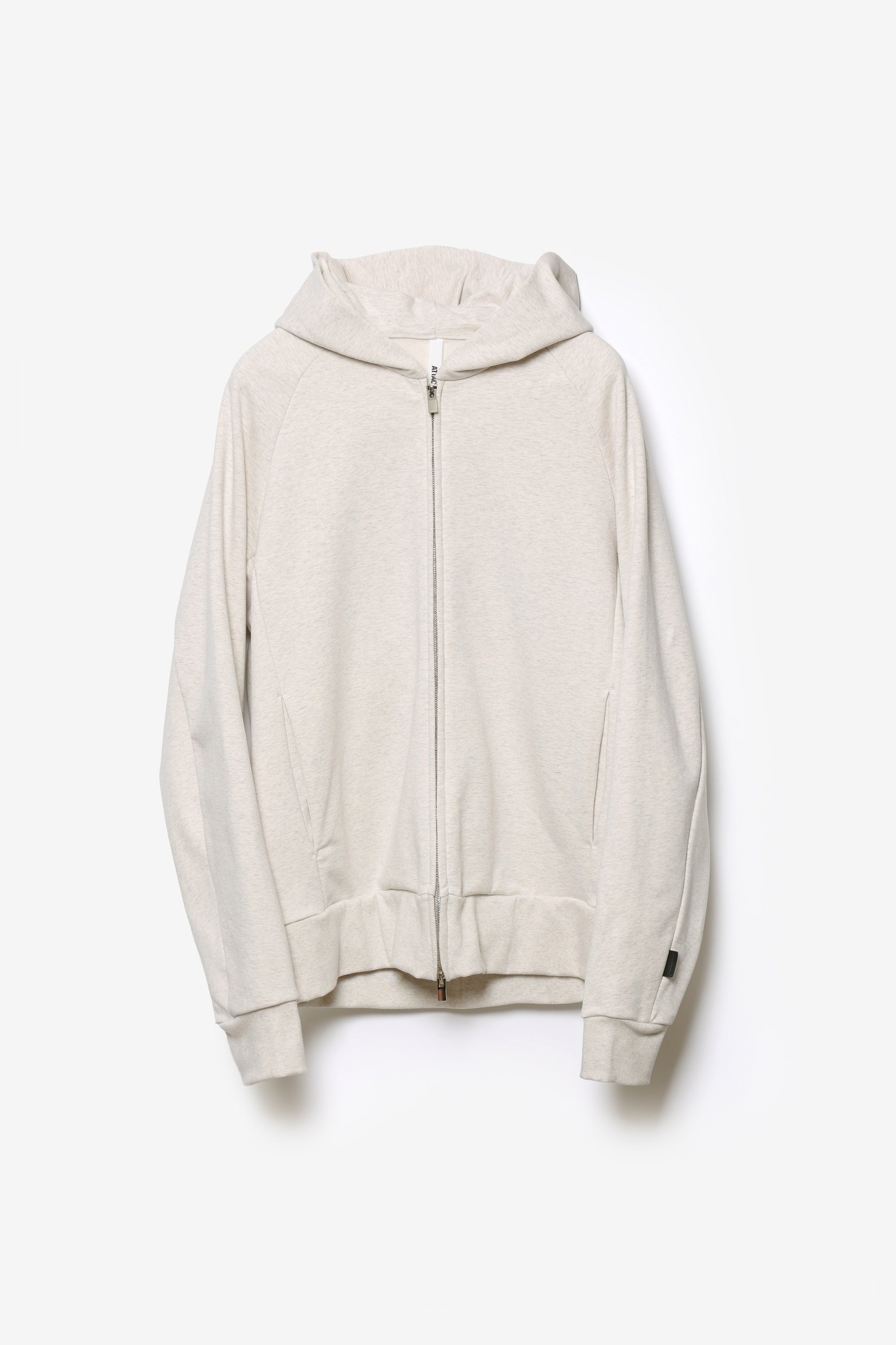 コットンストレッチテリー ジップアップフーディー