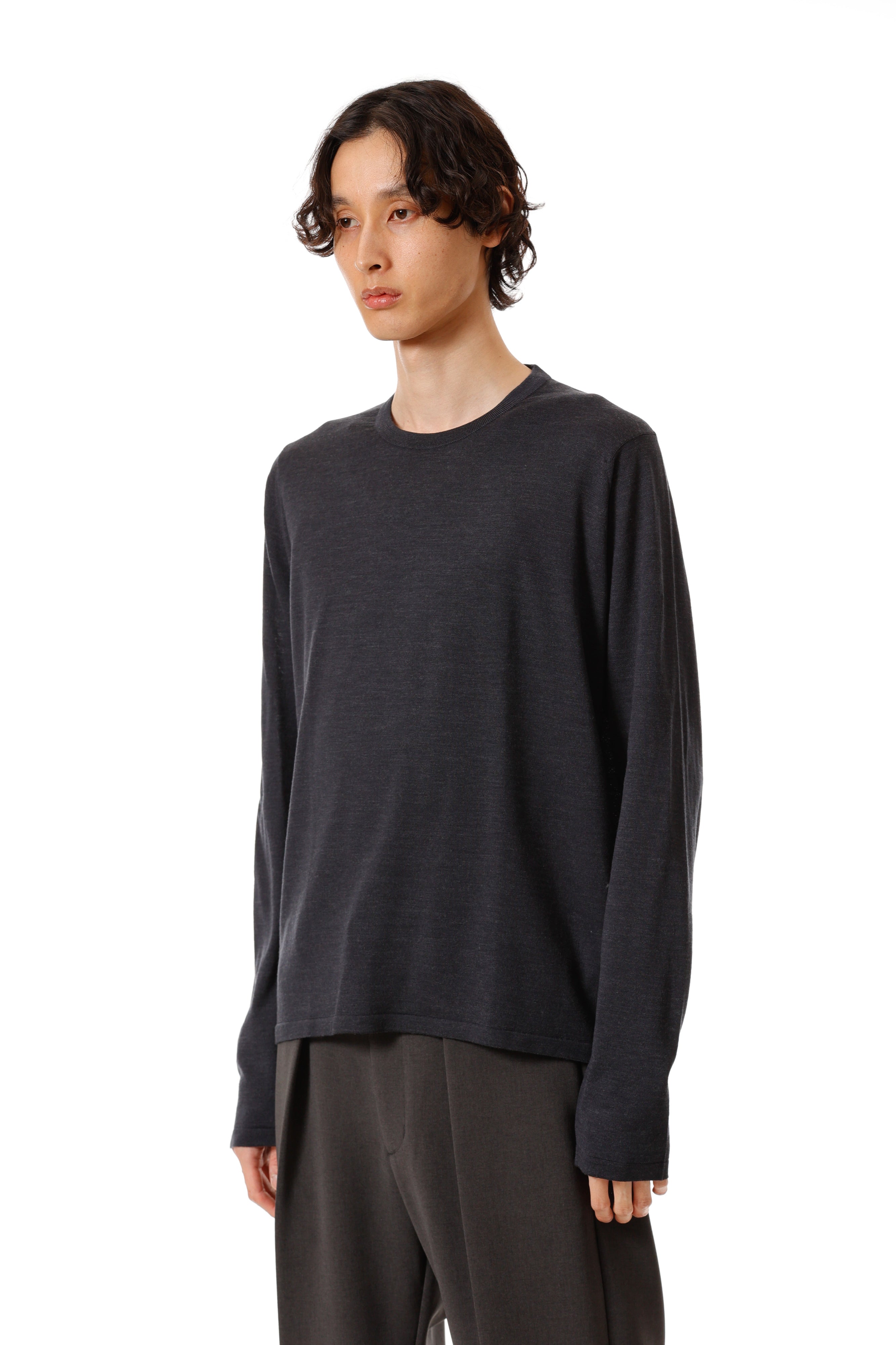 限定商品 AK52-005 × JOHN SMEDLEY MERINO EXTRAFINE WELTED CREW NECK L/S