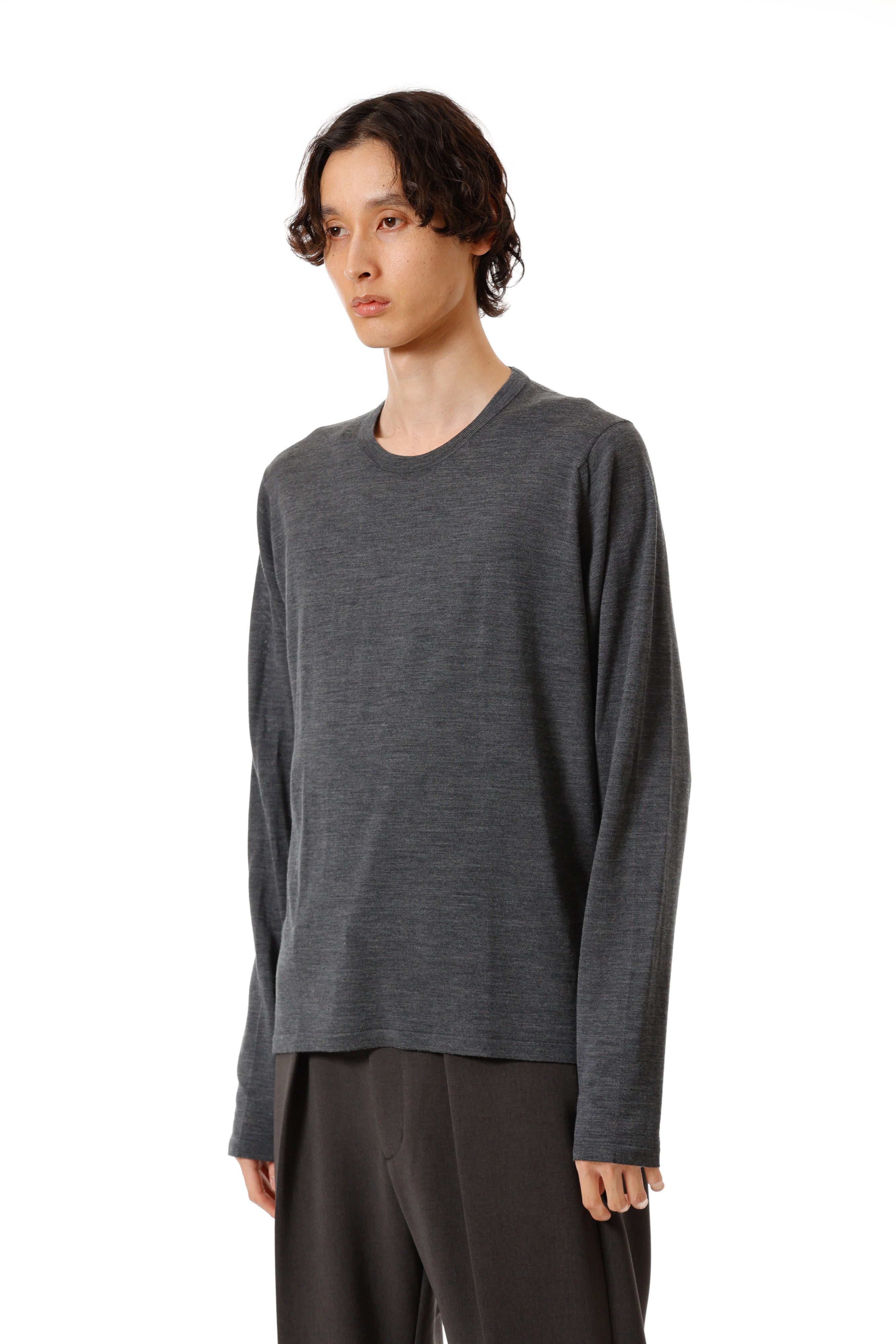 限定商品 AK52-005 × JOHN SMEDLEY MERINO EXTRAFINE WELTED CREW NECK L/S