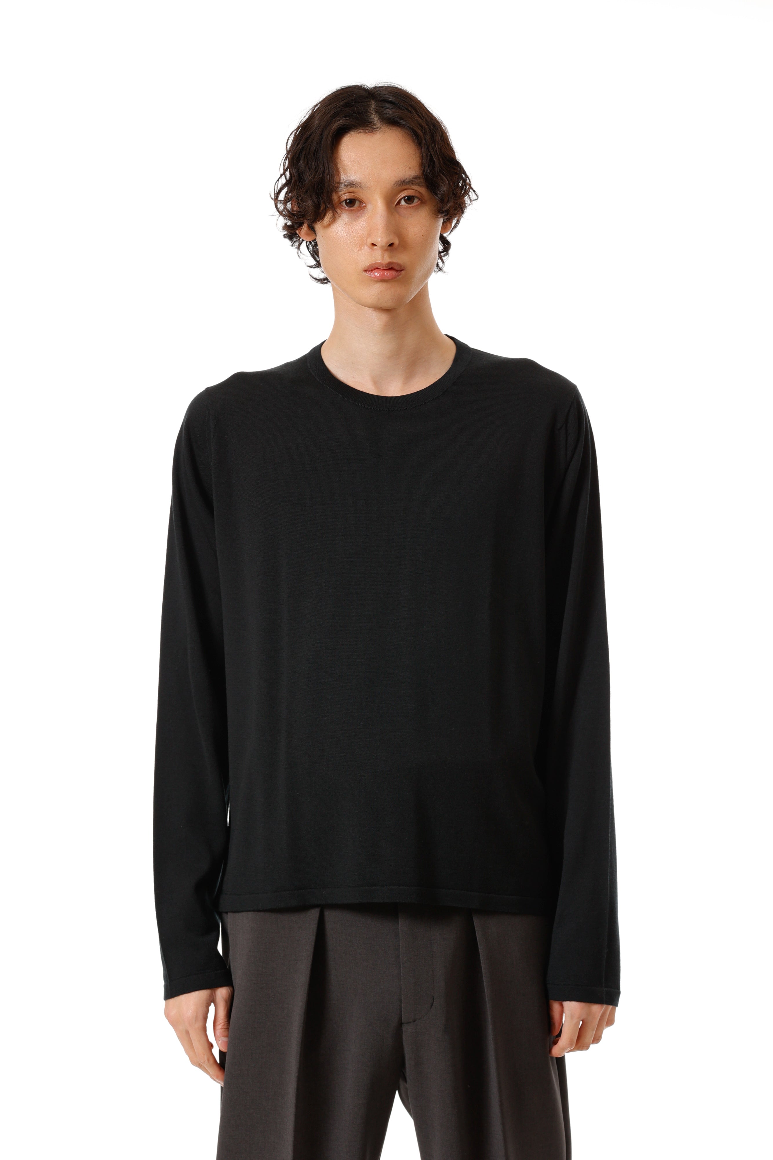 限定商品 AK52-005 × JOHN SMEDLEY MERINO EXTRAFINE WELTED CREW NECK L/S