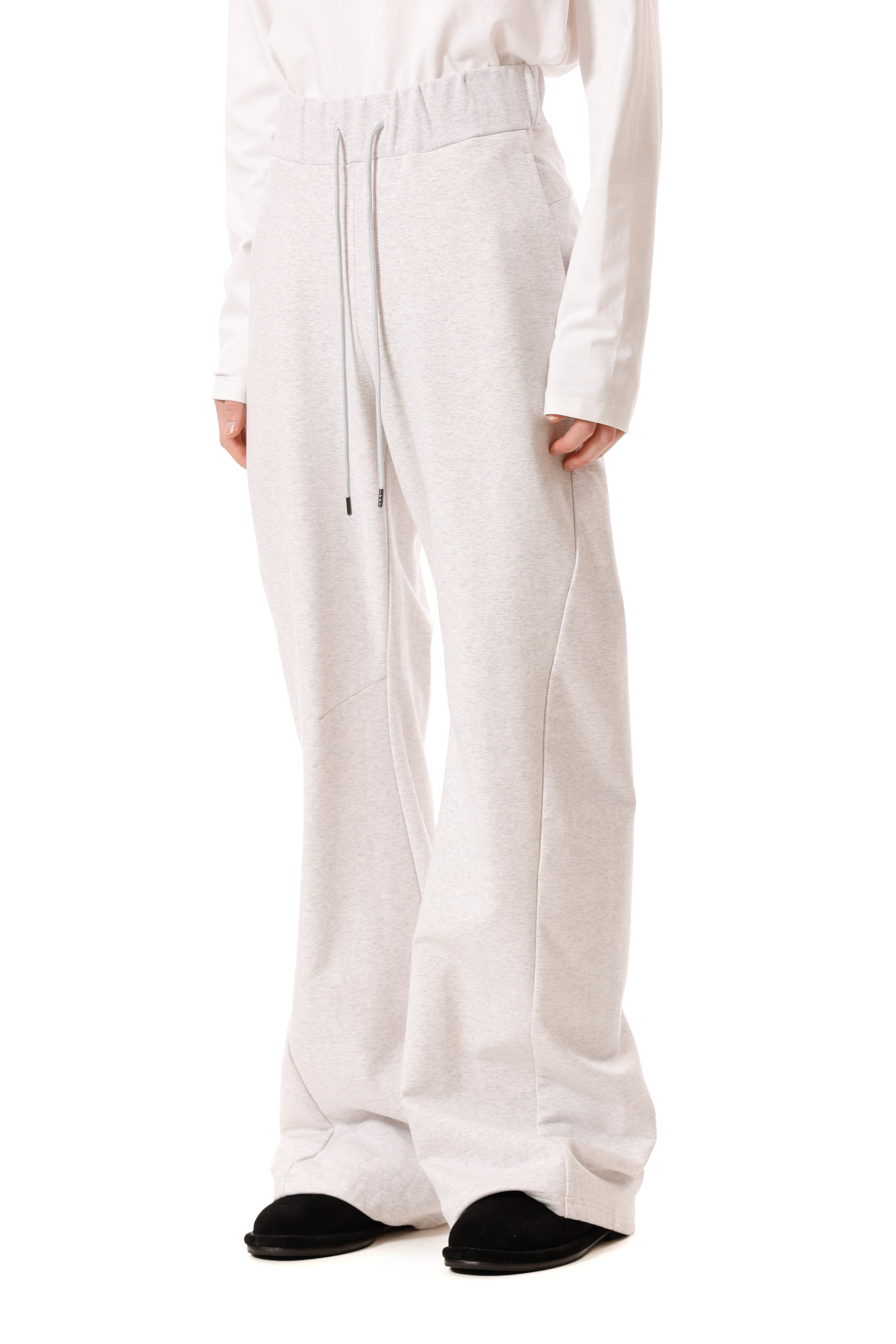 AP52-053 コットンストレッチテリー 3Dワイドパンツ