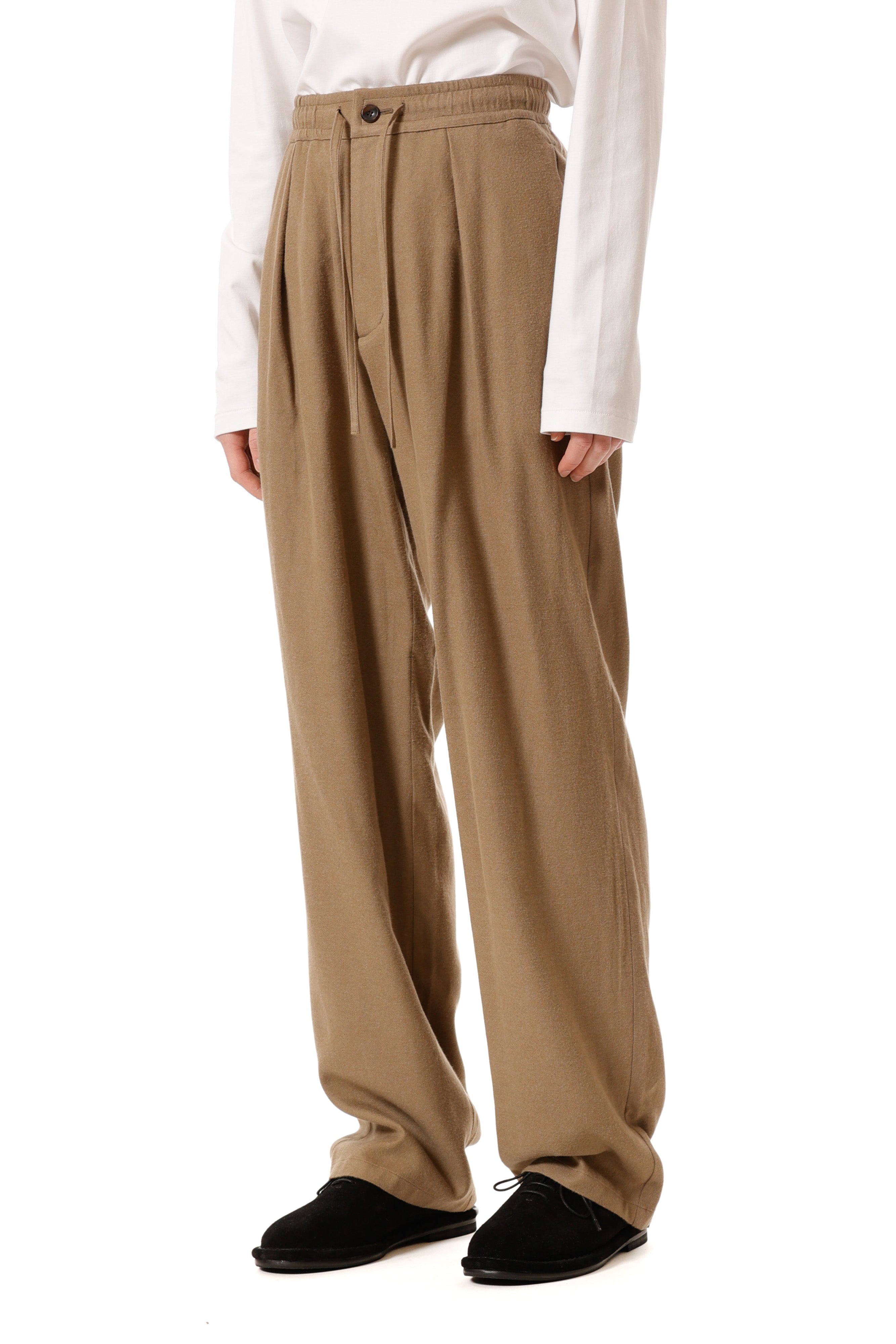 AP52-059 レーヨン/コットン/シルクフランネル ワンタックイージーパンツ