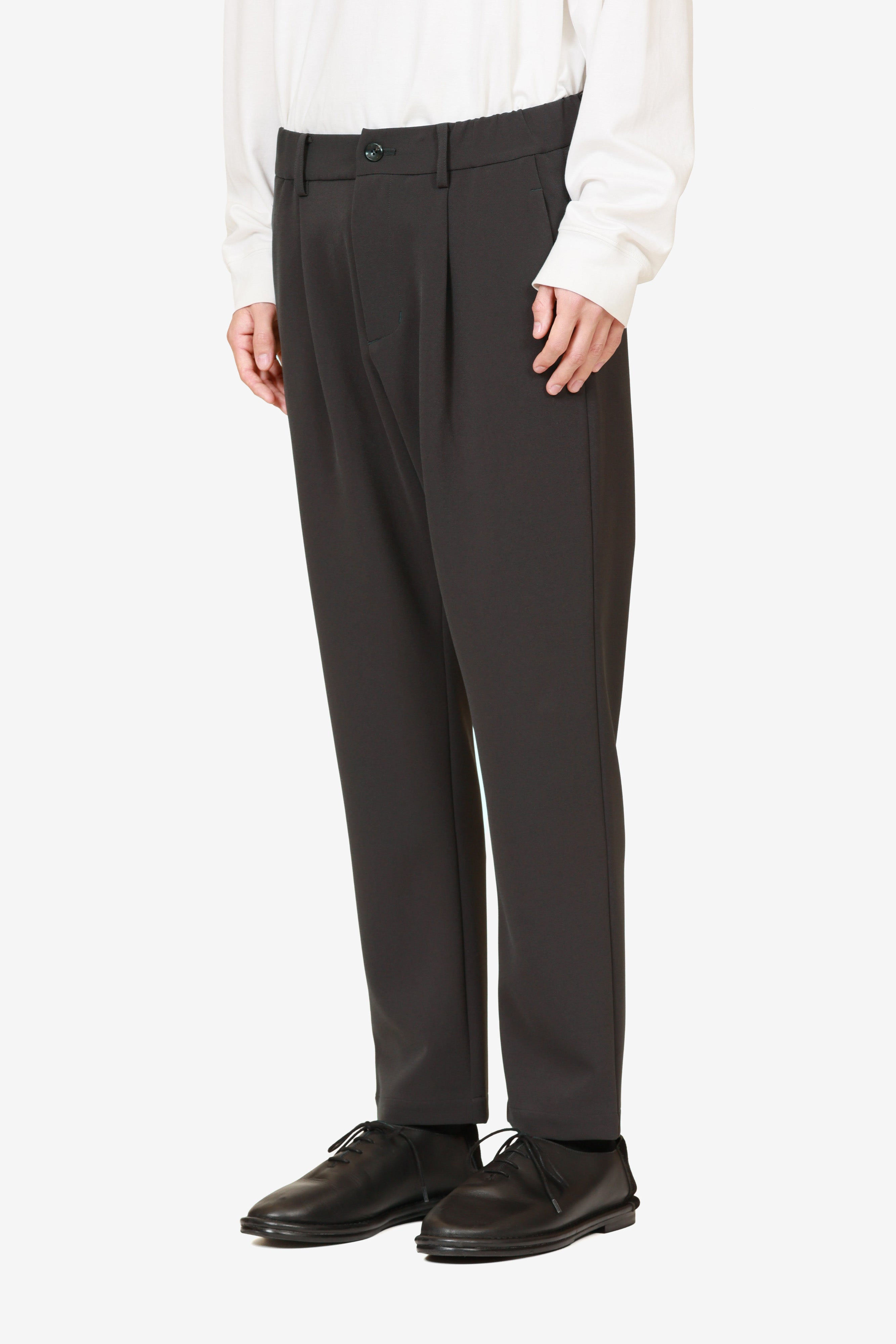 AP52-079 ポリエステルストレッチダブルクロス レギュラーフィットイージーパンツ