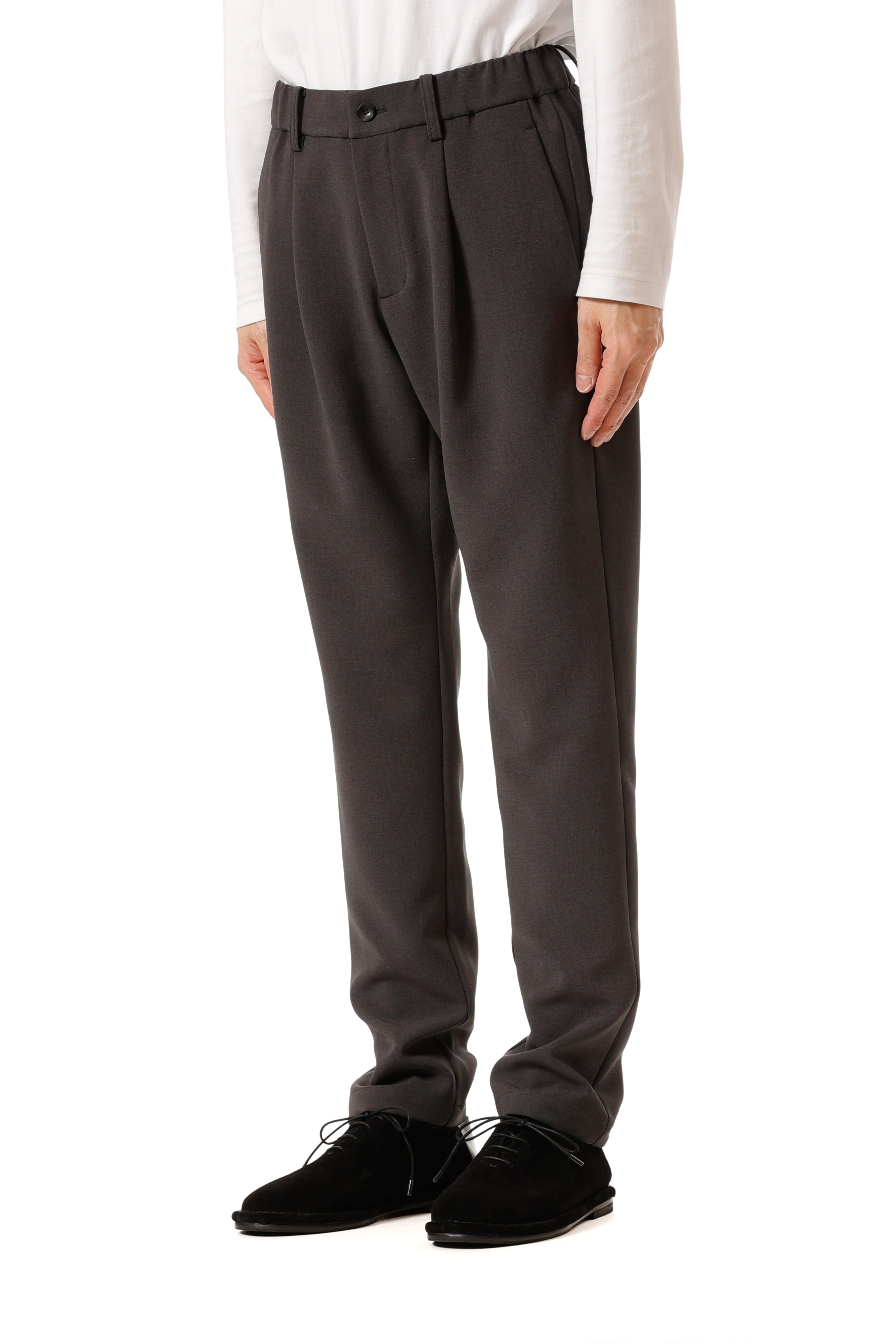 AP52-079 ポリエステルストレッチダブルクロス レギュラーフィットイージーパンツ