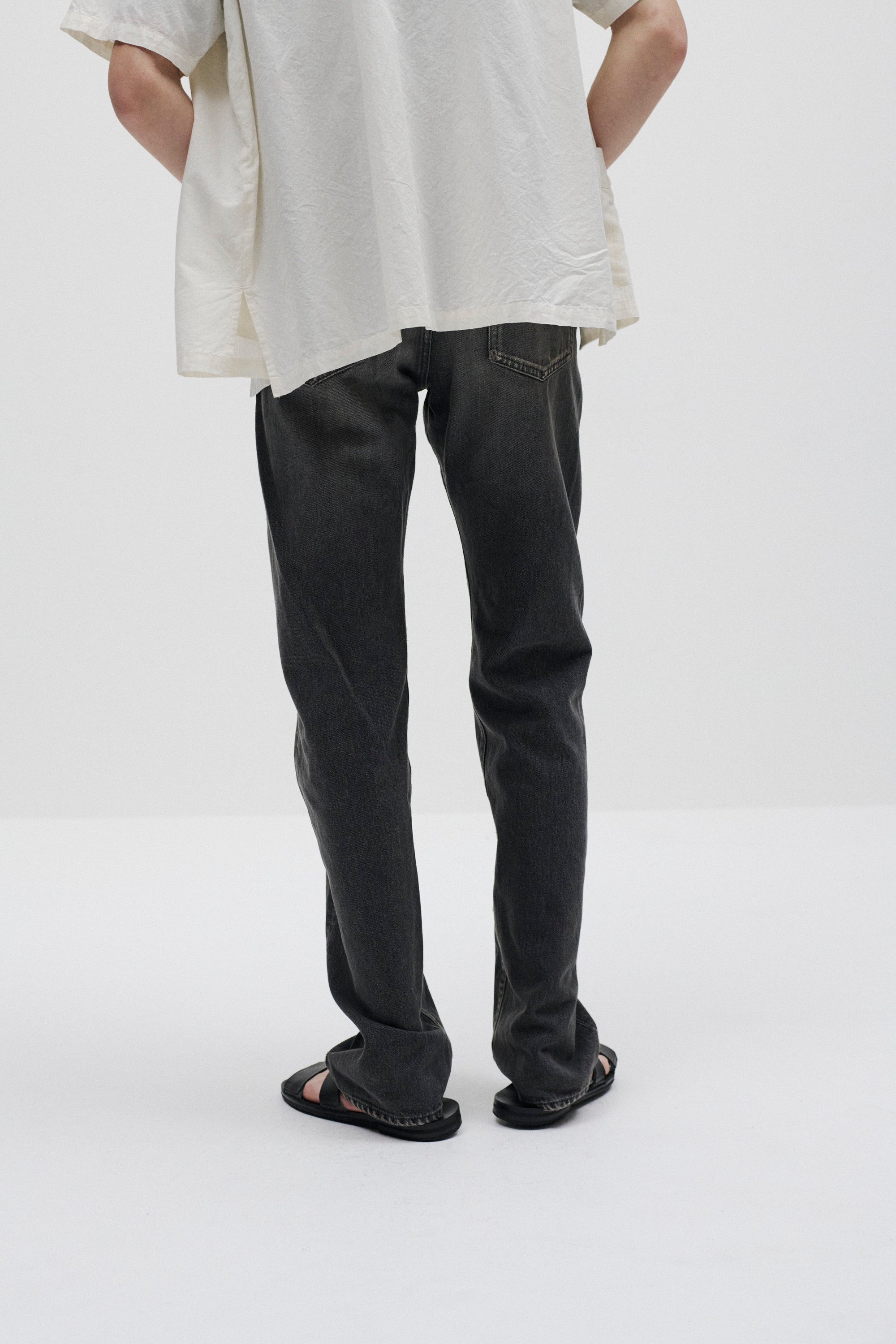 13オンスデニム ストレートジーンズ