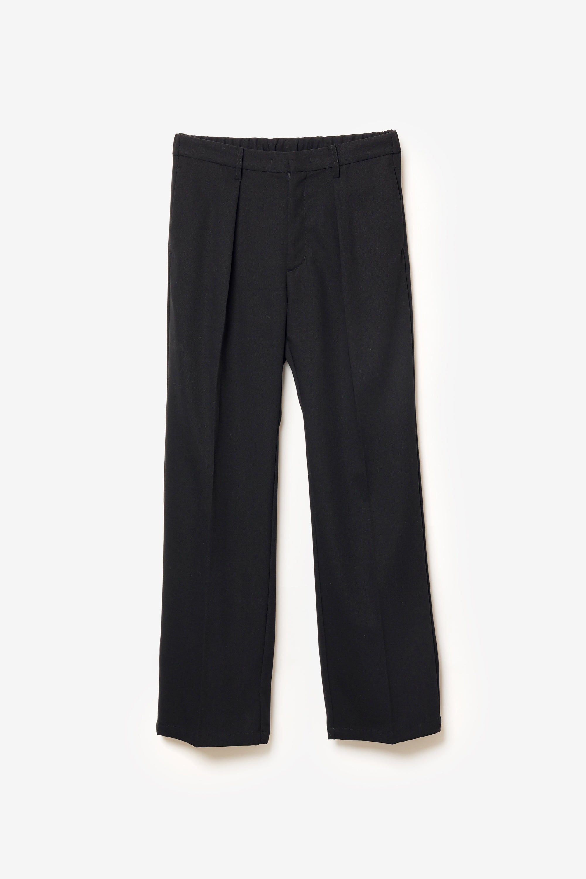 ハイツイストウールギャバジンキャンバス 1タックストレートパンツ