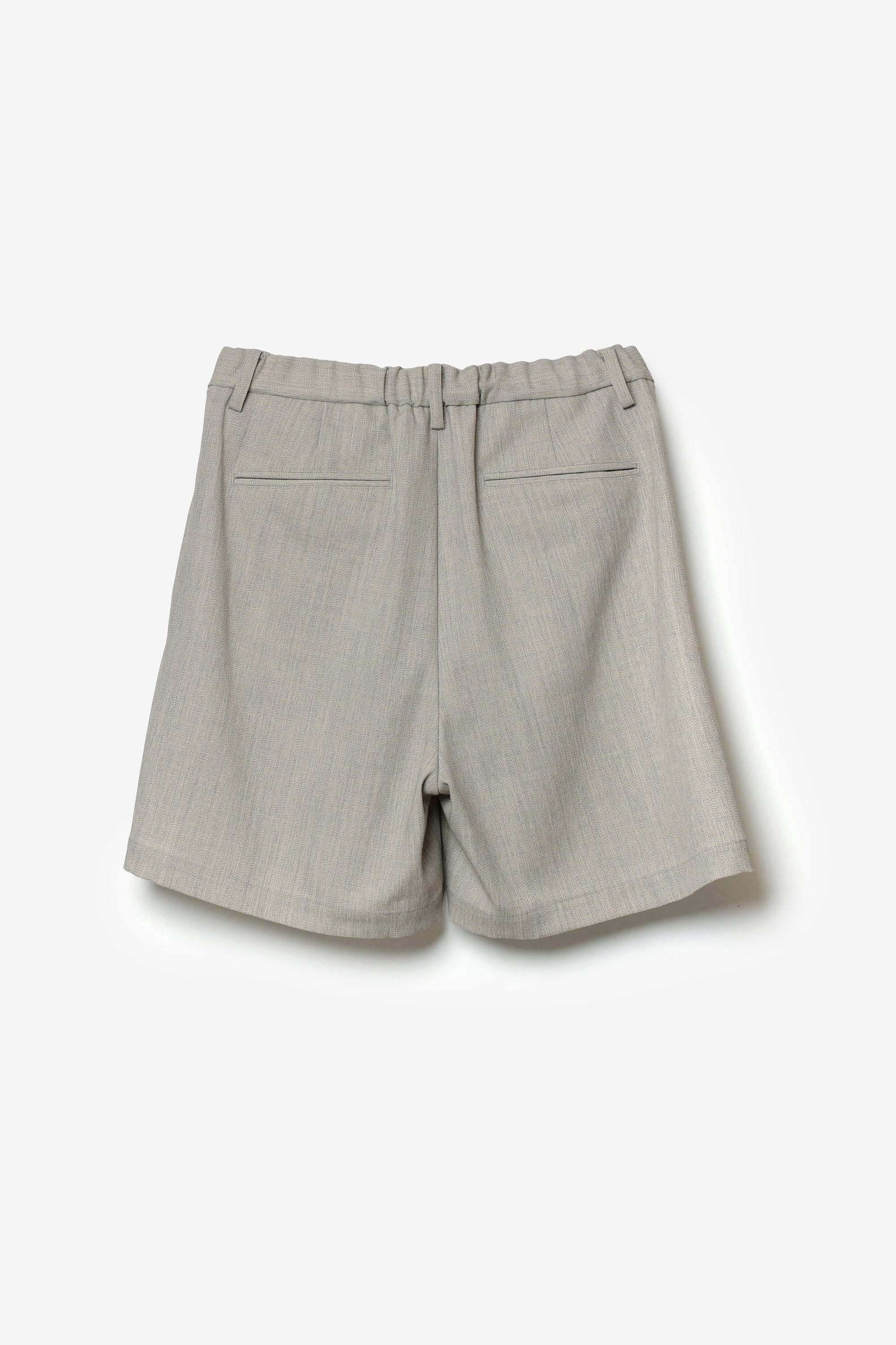 ハイツイストウールギャバジンキャンバス 1タックショートパンツ