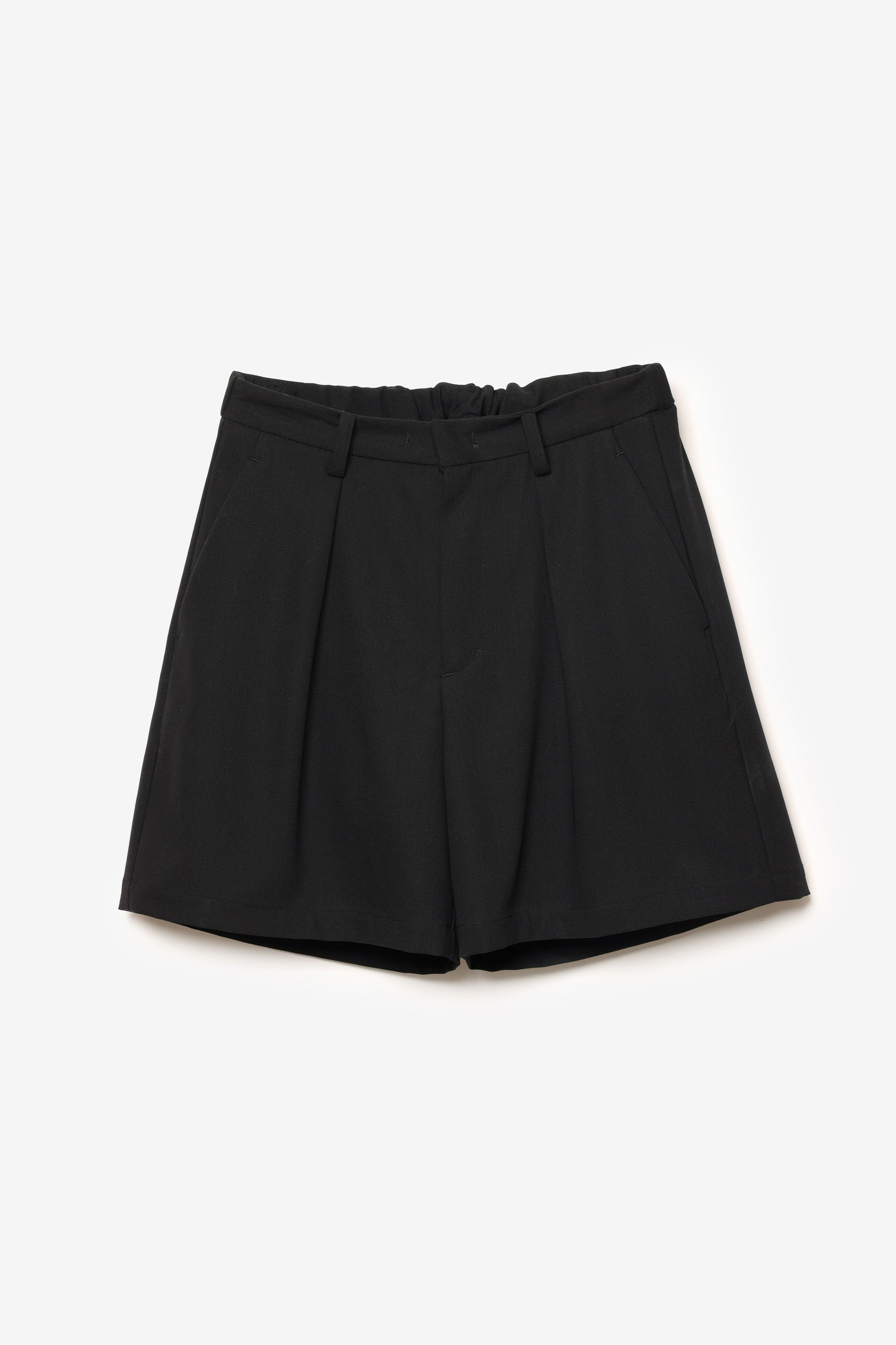 ハイツイストウールギャバジンキャンバス 1タックショートパンツ