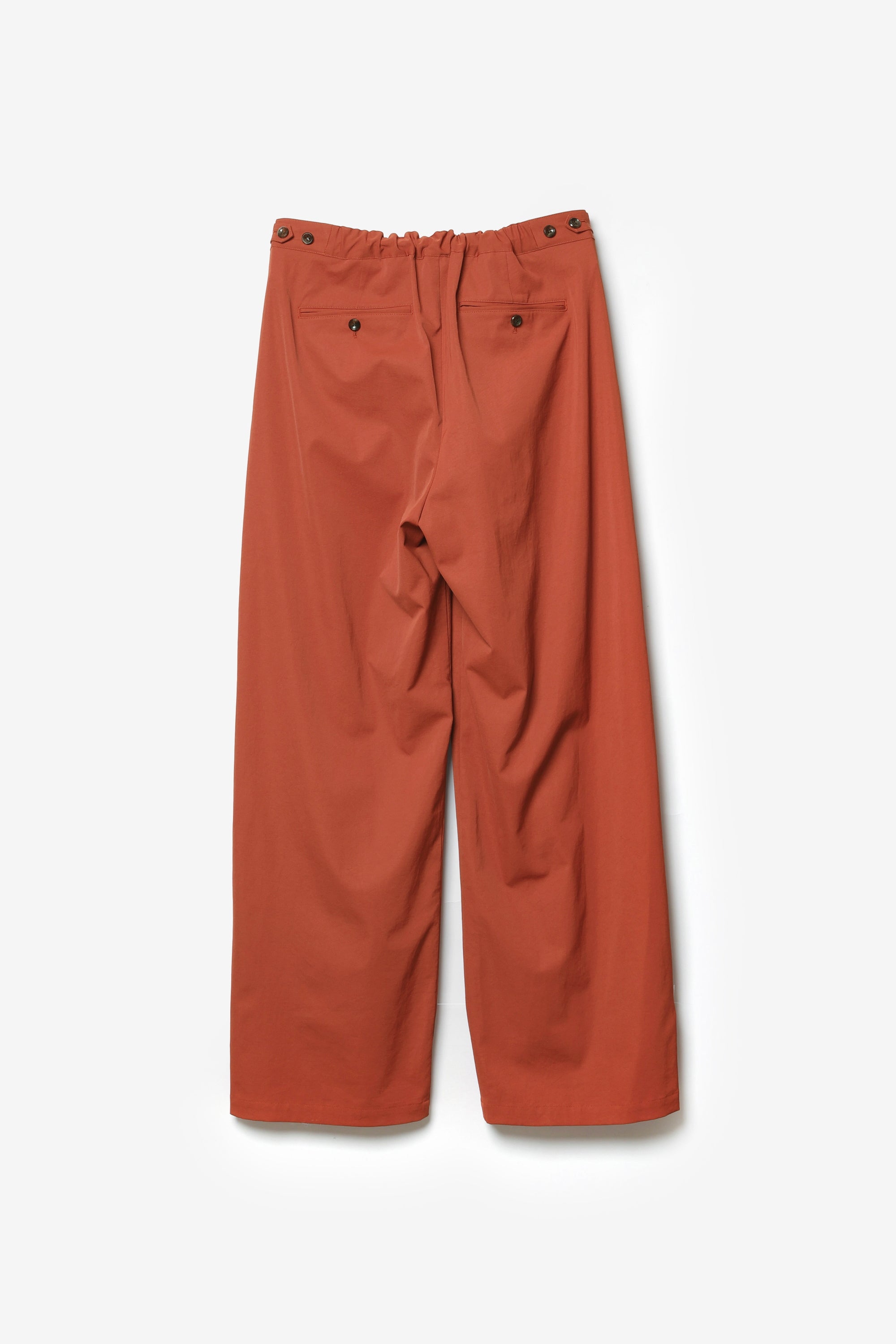 ポリエステル/コットン/リネンドライツイル ワイドパンツ