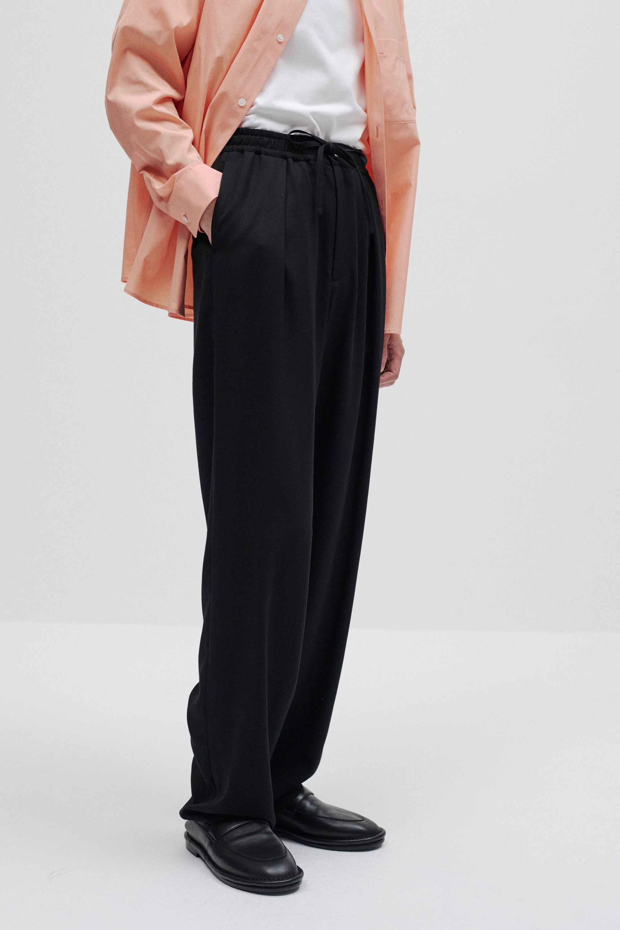 ウールツイストツイル イージーパンツ