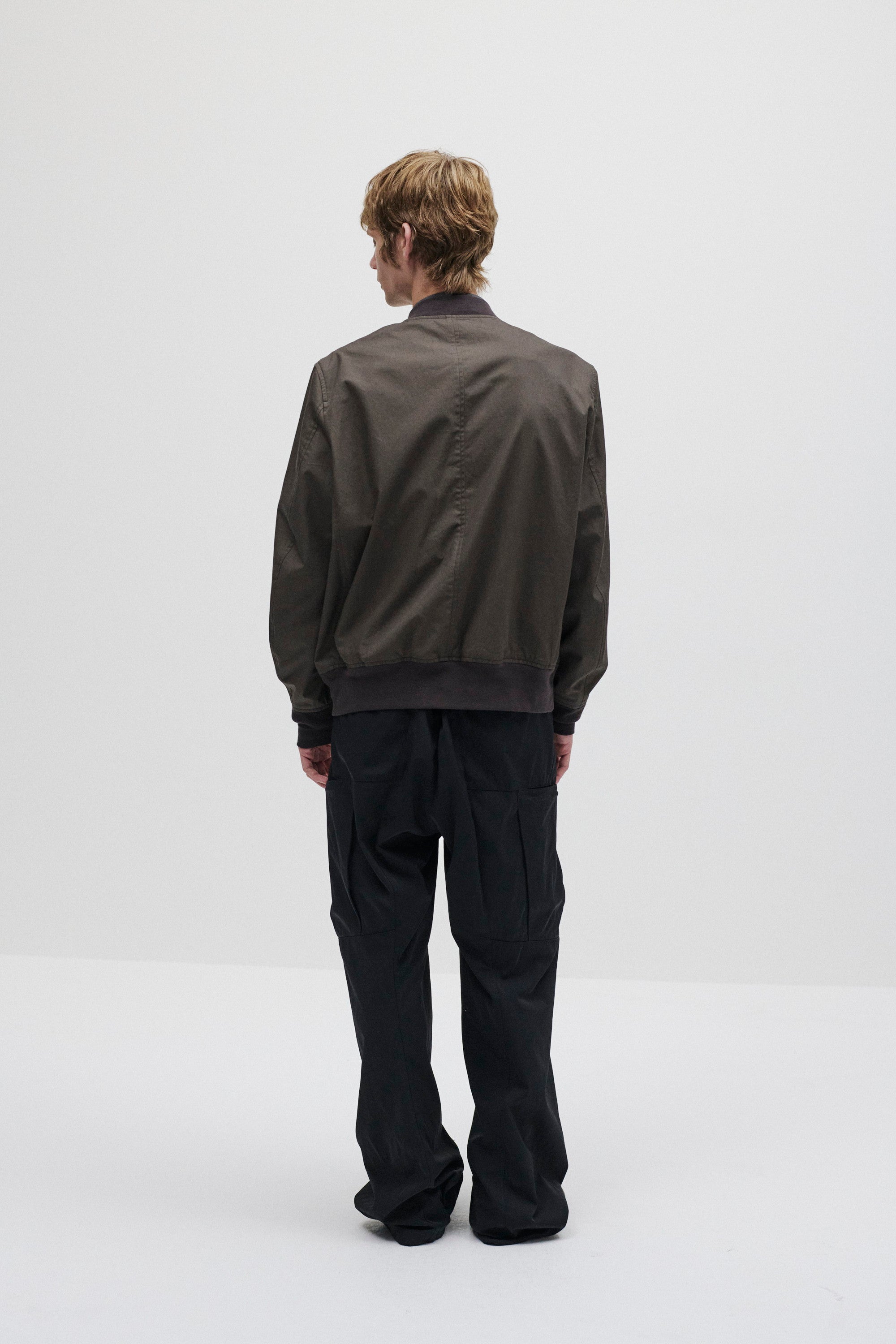 コットン/ナイロンウェザー 3Dワイドカーゴパンツ