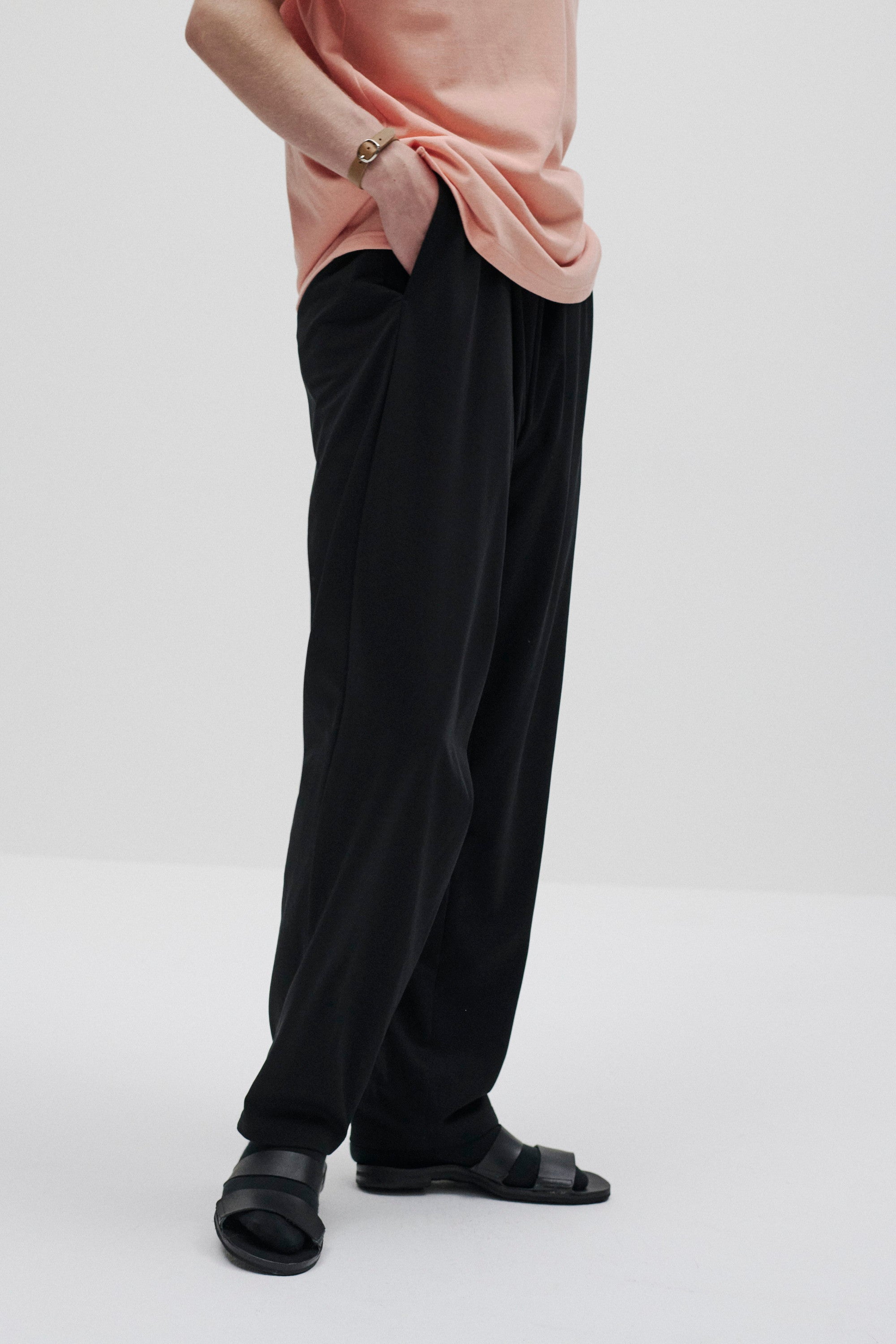 コットンダブルフェイス ラウンジパンツ