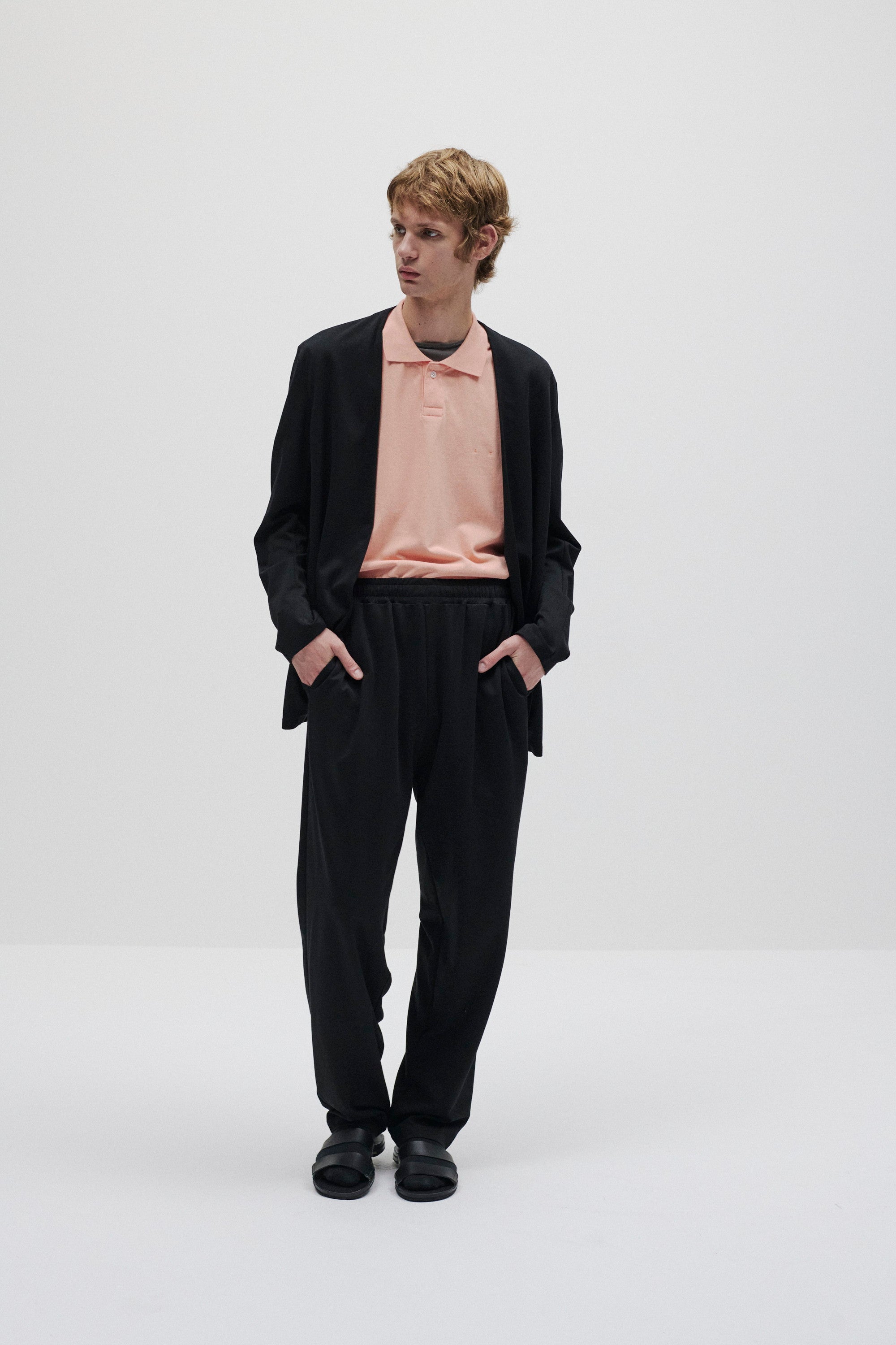 コットンダブルフェイス ラウンジパンツ