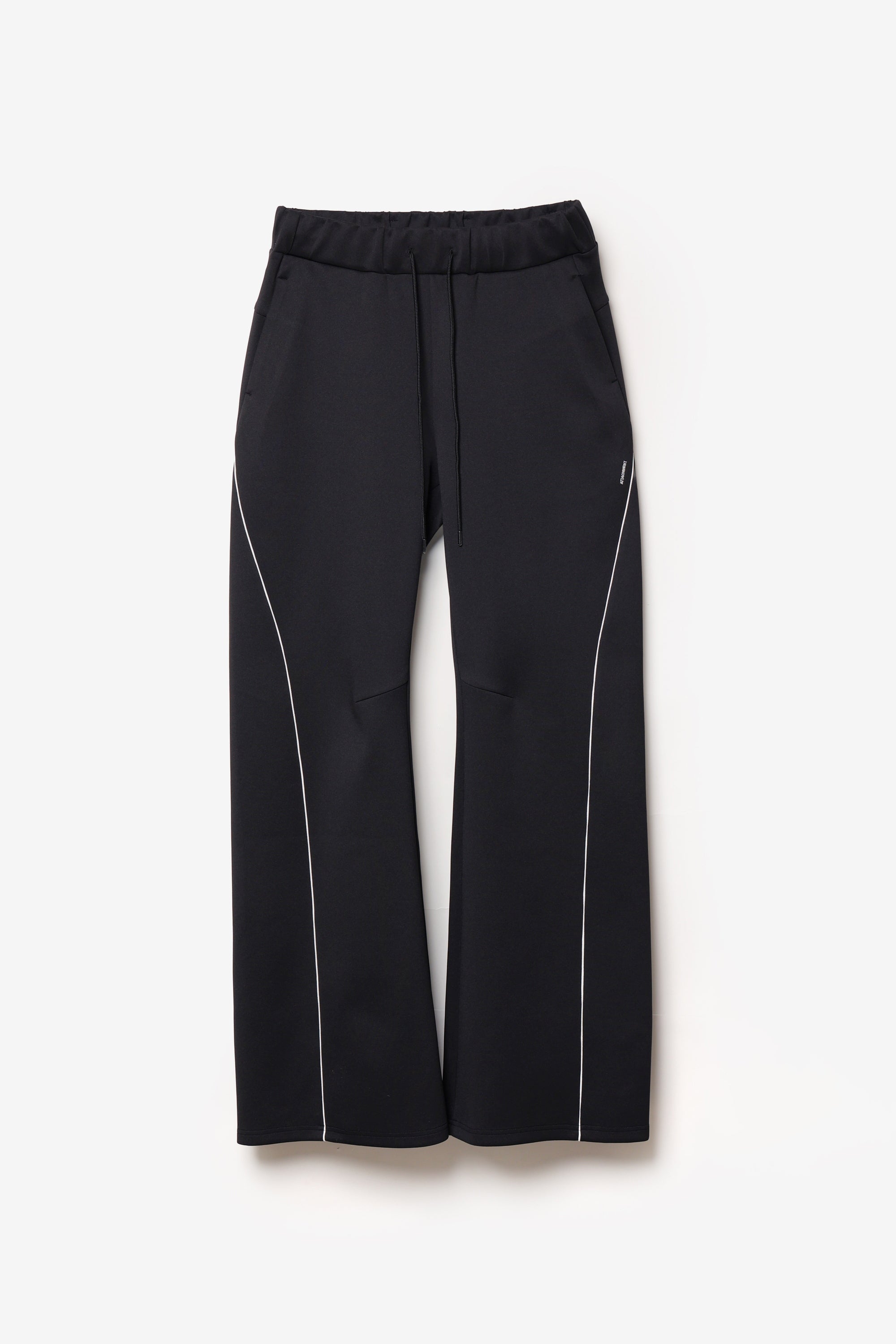 ポリエステルストレッチダブルニット 3Dトラックワイドパンツ