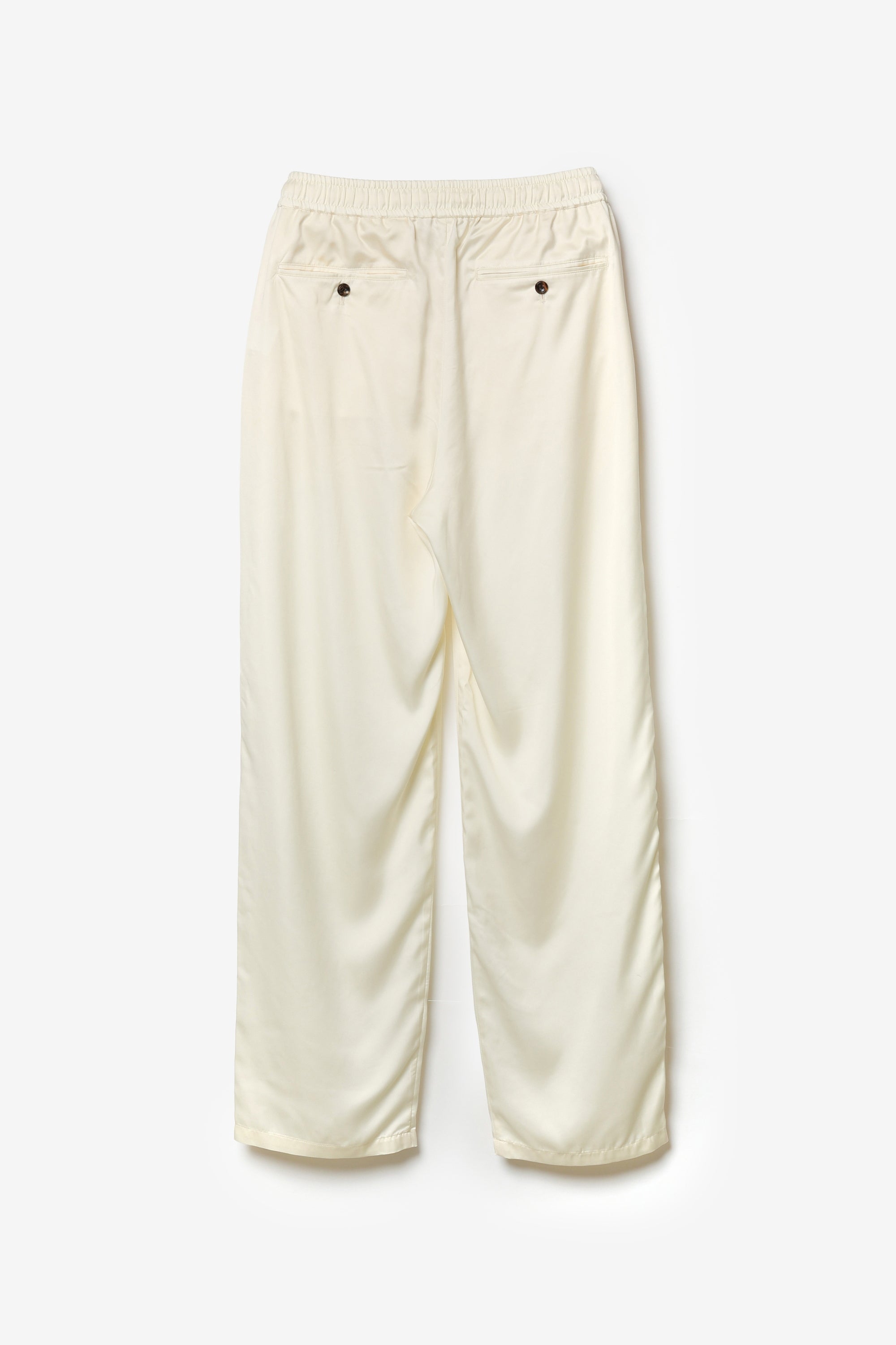 キュプラ/ポリエステル フィブリルサテン イージーパンツ