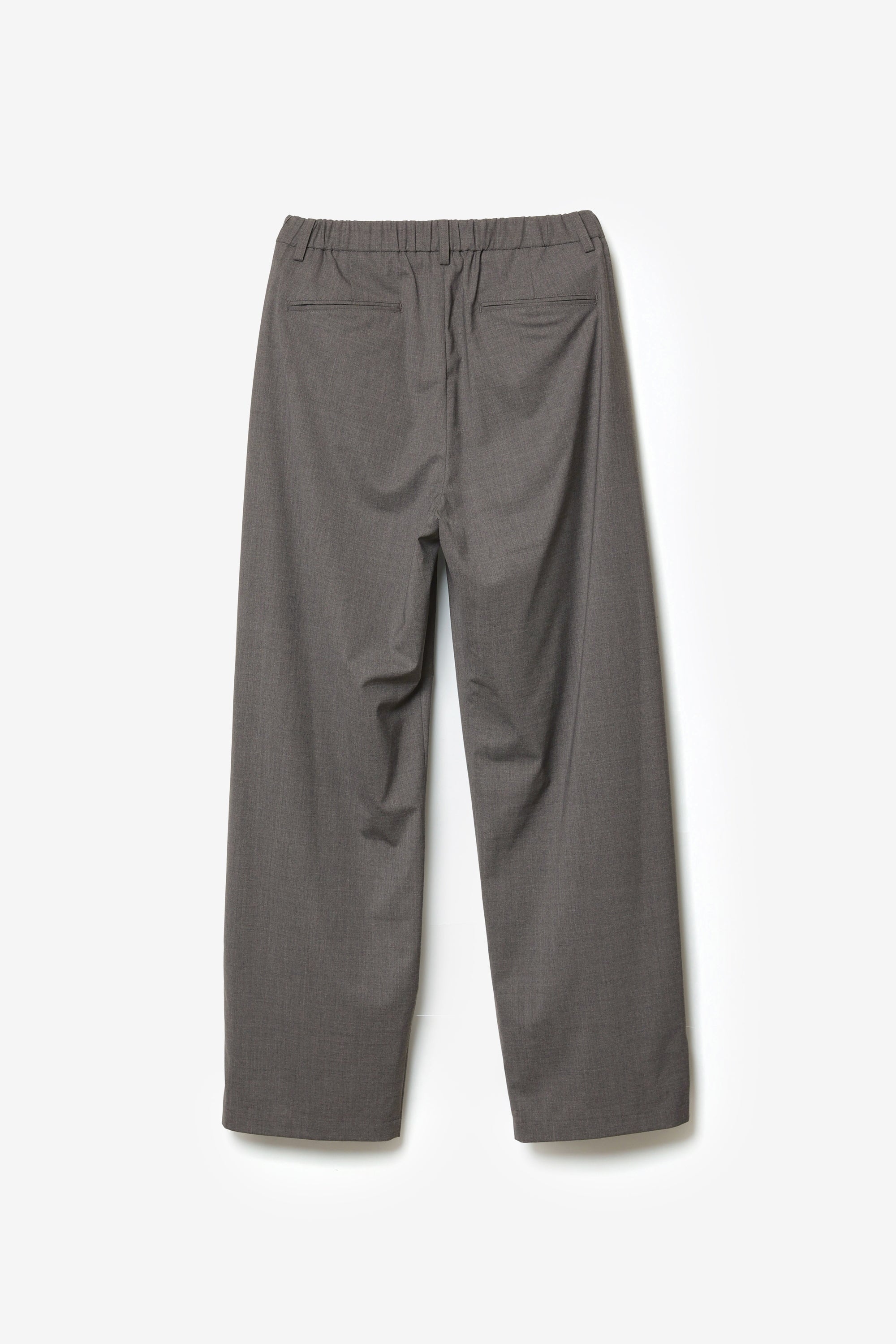 ウール/トリアセテート ストレッチトロ 1タックワイドパンツ