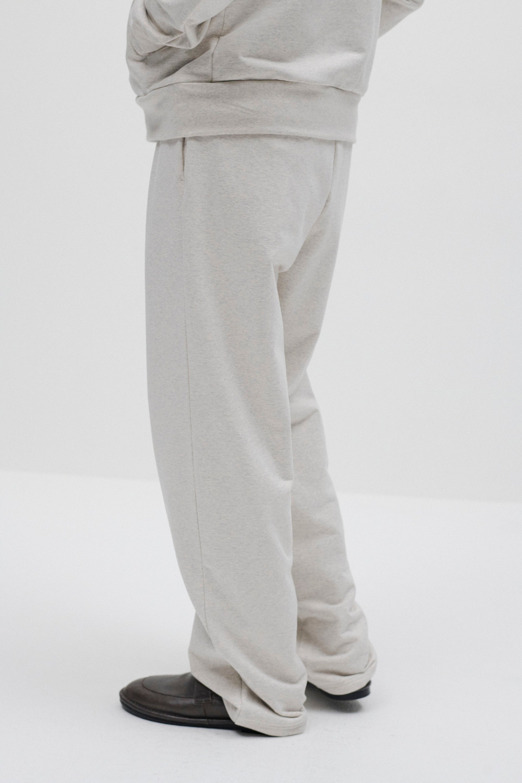 コットンストレッチテリー 1タックイージーパンツ