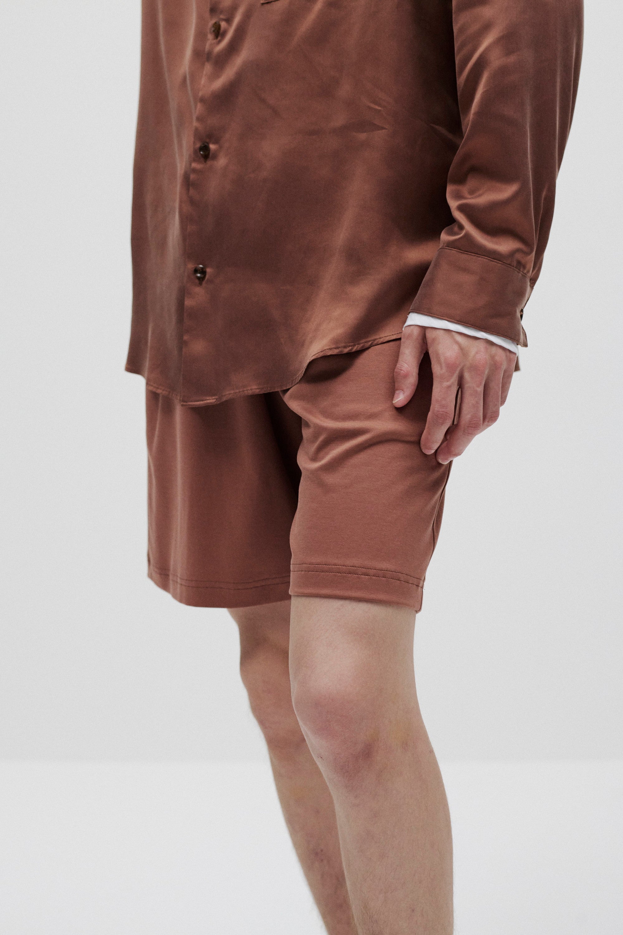 コットンダブルフェイス イージーショートパンツ