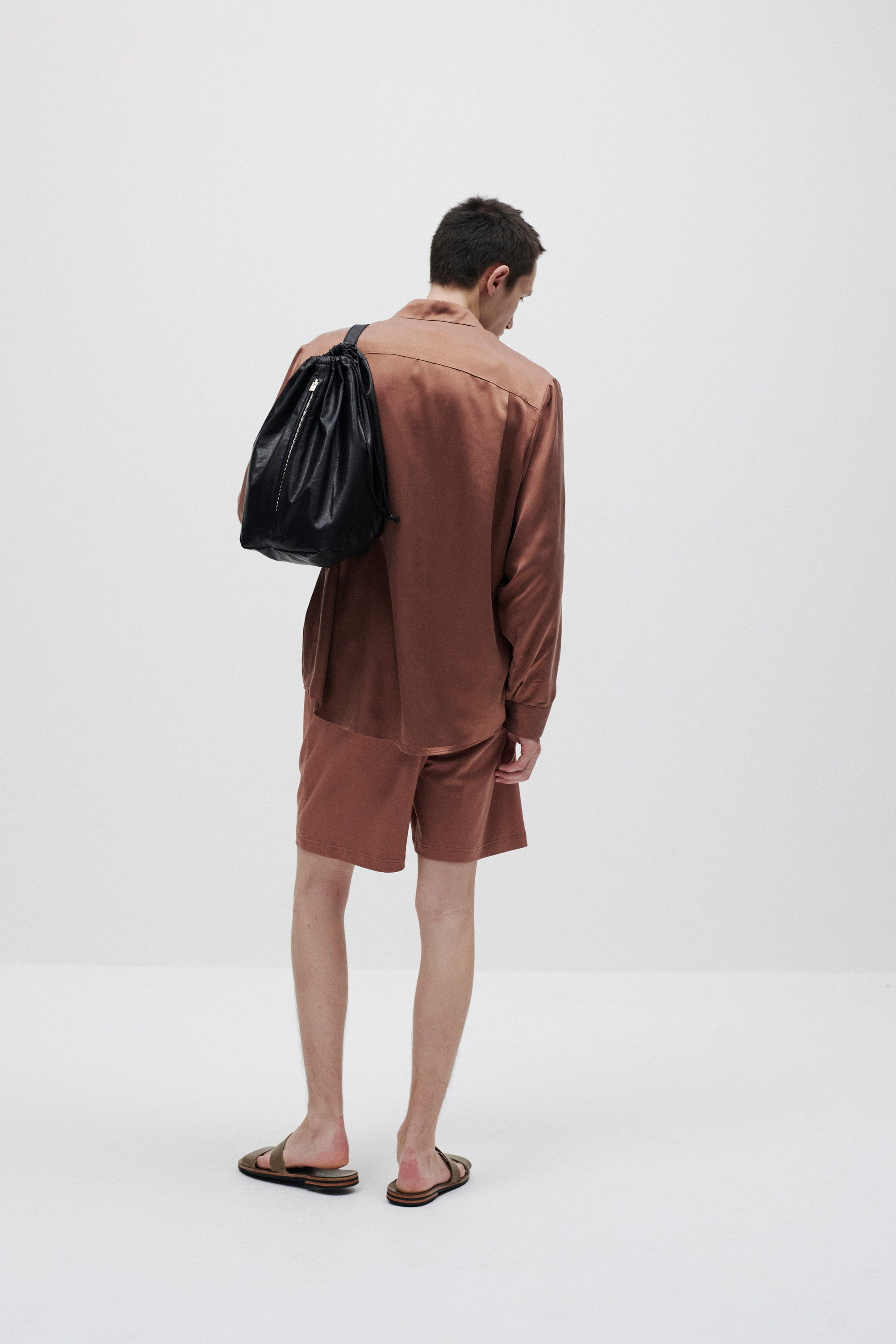 コットンダブルフェイス イージーショートパンツ